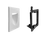 Best Mounts Combo Recessed (Inaward) 1-Gang Cable Pass-Through Wall Plate with Drywall Retrofit Mounting Bracket | BLVINS1