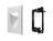 Best Mounts Combo Recessed (Inaward) 1-Gang Cable Pass-Through Wall Plate with Drywall Retrofit Mounting Bracket | BLVINS1