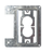 BestMounts New Construction (Nail-On) 1-Gang Low Voltage Metal Mounting Bracket | BLVMPST1