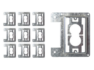 BestMounts - 10 Pack Low Voltage Mounting Brackets 1 Gang Multipurpose Pre Galvanized Steel New Construction - Drywall Outlet Cable Wall Plate Bracket for Network Cables, HDMI, Speaker Wire