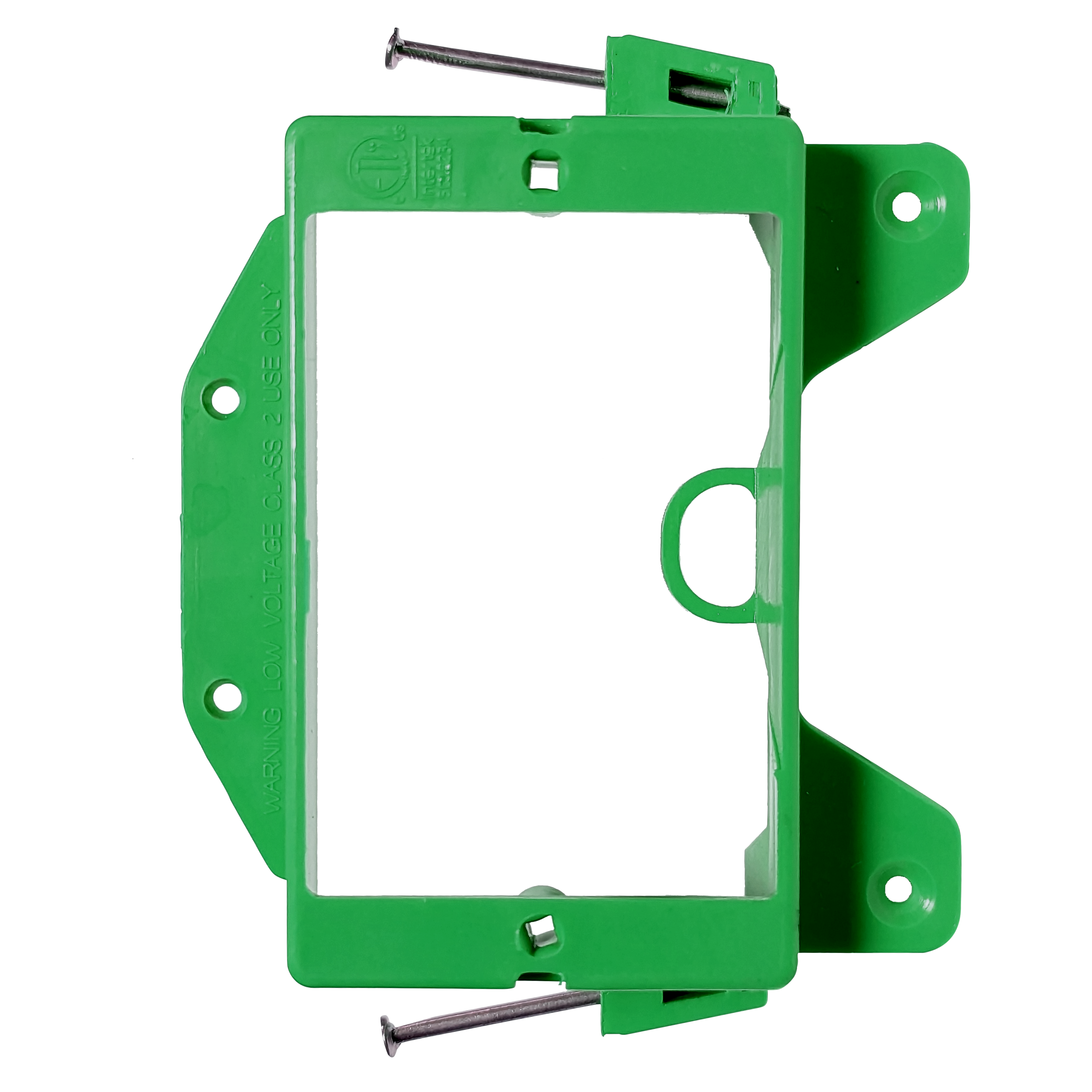BestMounts 1-Gang New Construction Nail-On Low Voltage Mounting Bracket – Plastic