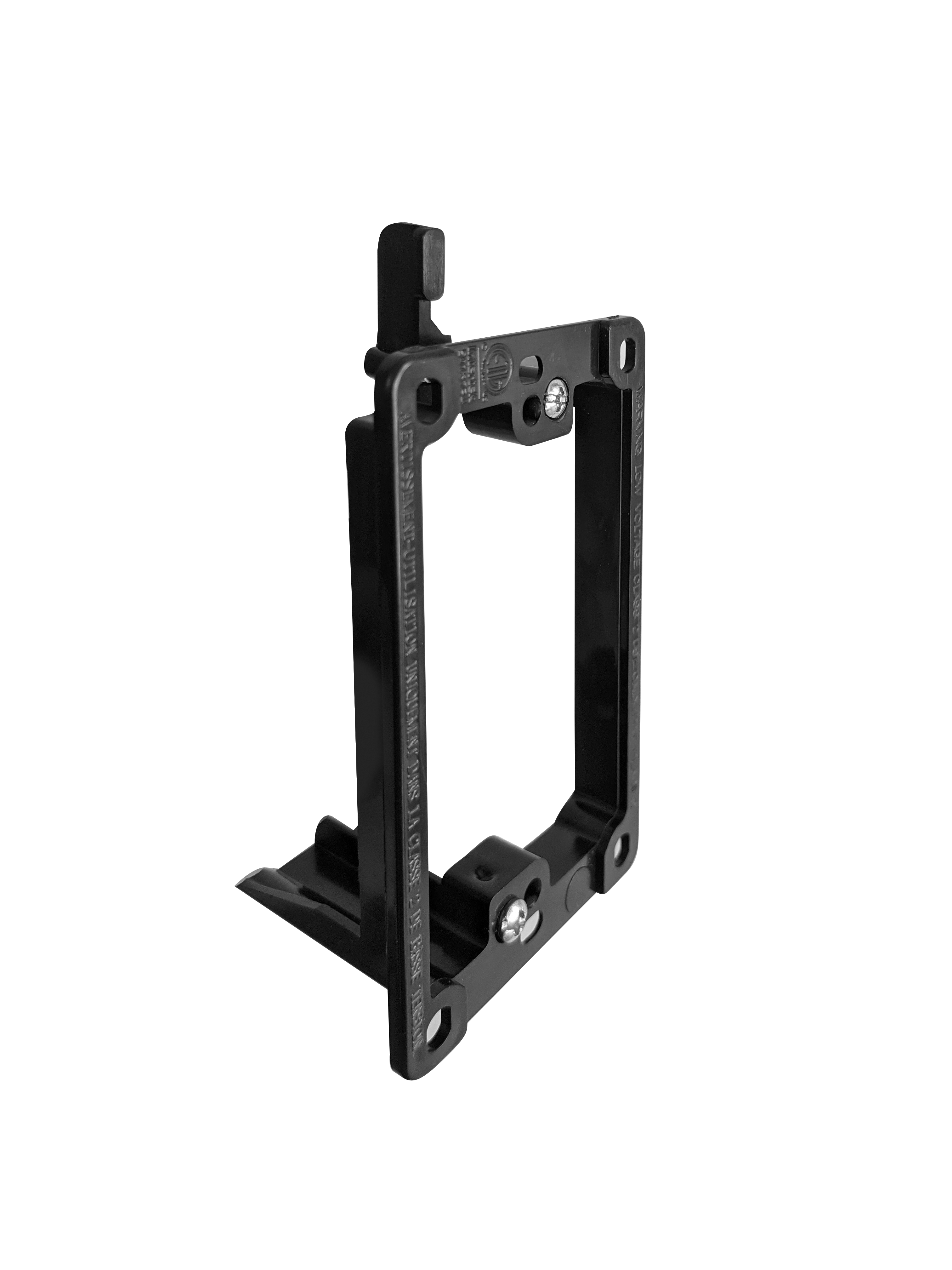 BestMounts Drywall Retrofit (Screw-On) 1-Gang Low Voltage Plastic Mounting Bracket | BLVP1