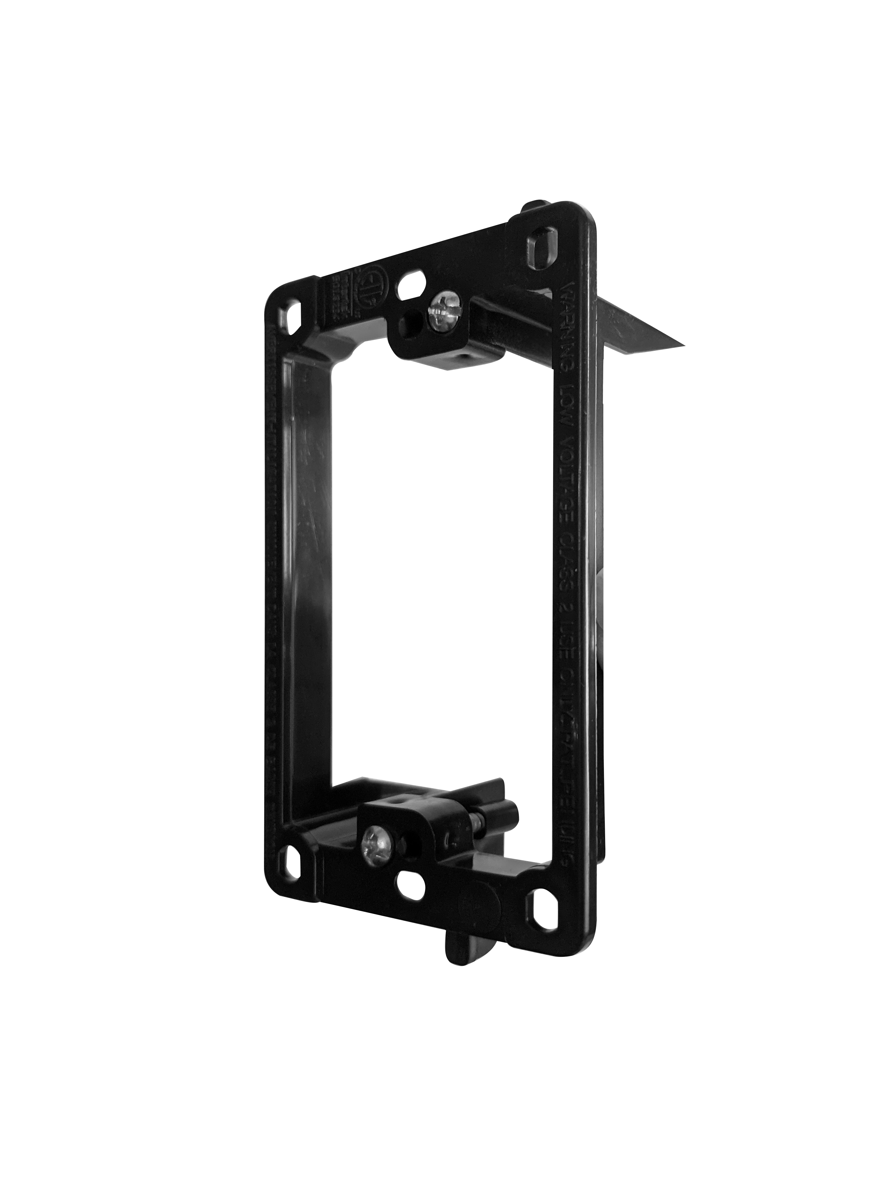 BestMounts Drywall Retrofit (Screw-On) 1-Gang Low Voltage Plastic Mounting Bracket | BLVP1