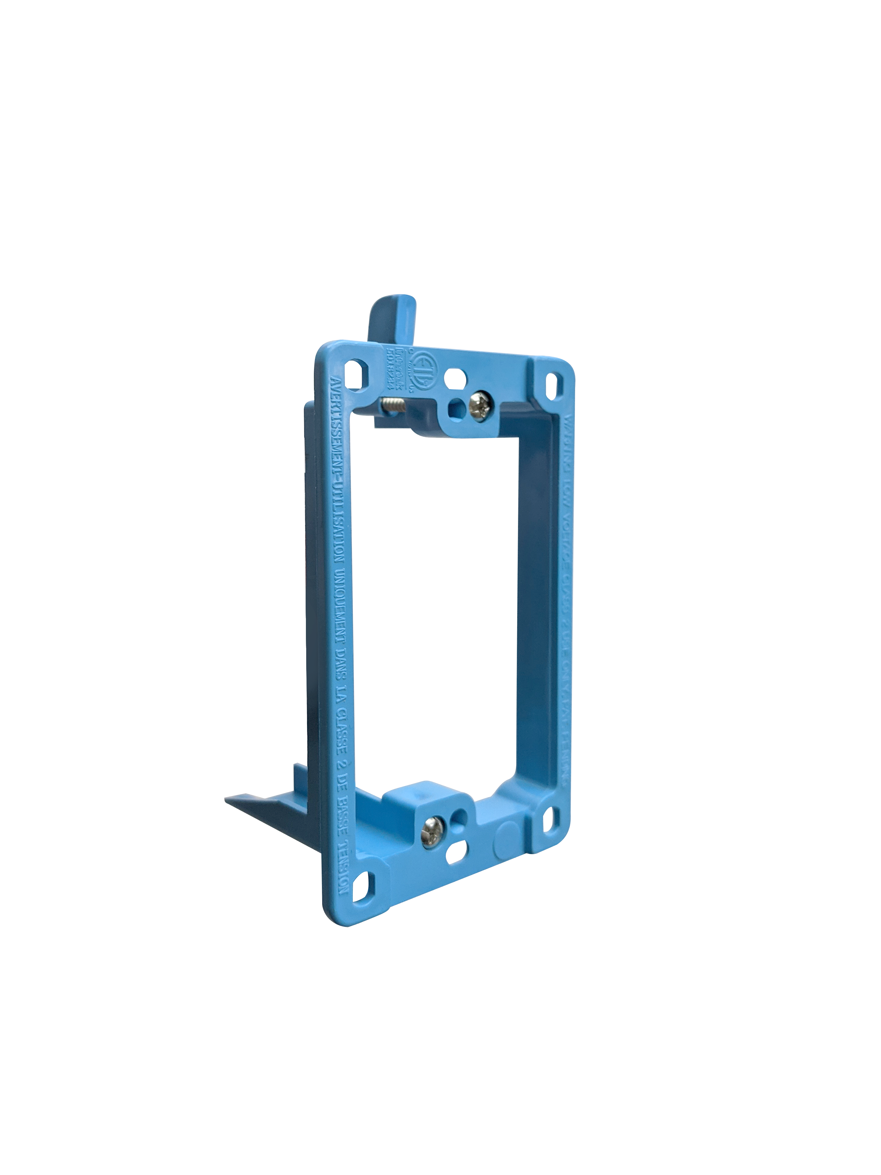 BestMounts Drywall Retrofit (Screw-On) 1-Gang Low Voltage Plastic Mounting Bracket | BLVP1