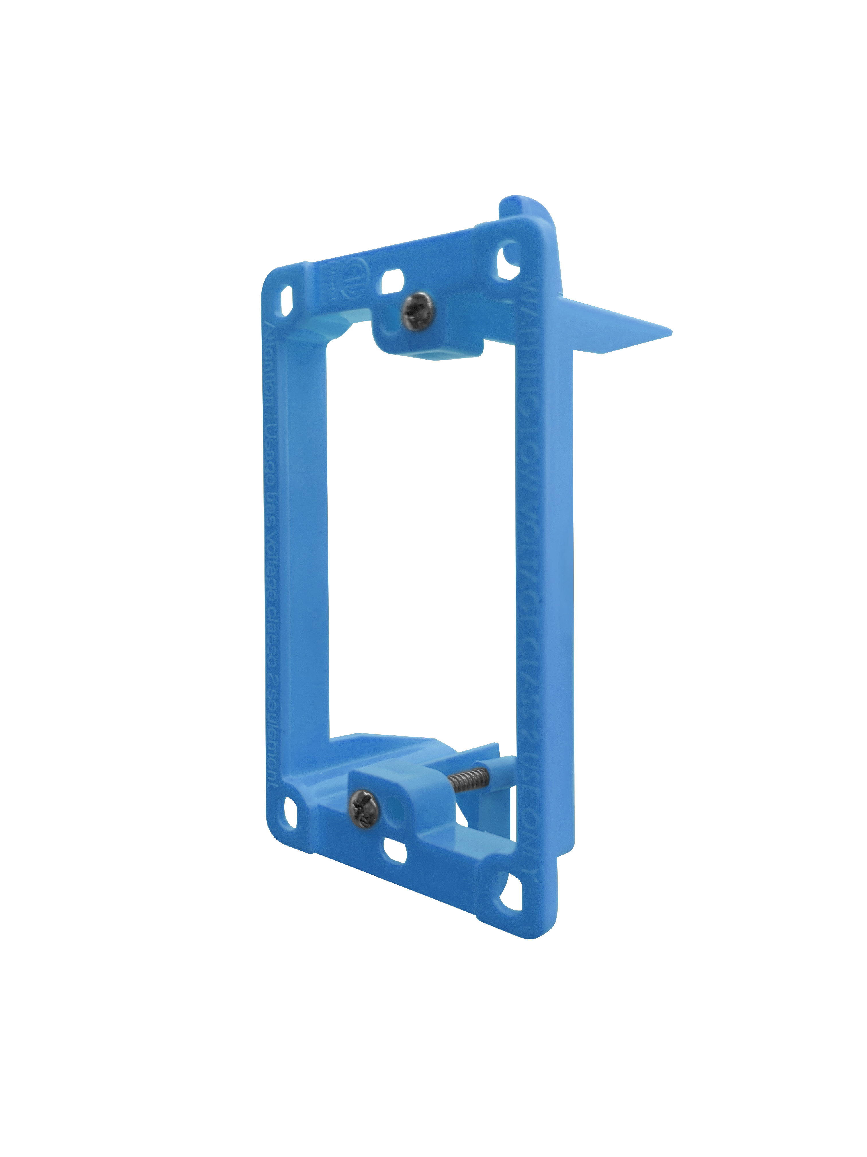 BestMounts Drywall Retrofit (Screw-On) 1-Gang Low Voltage Plastic Mounting Bracket | BLVP1