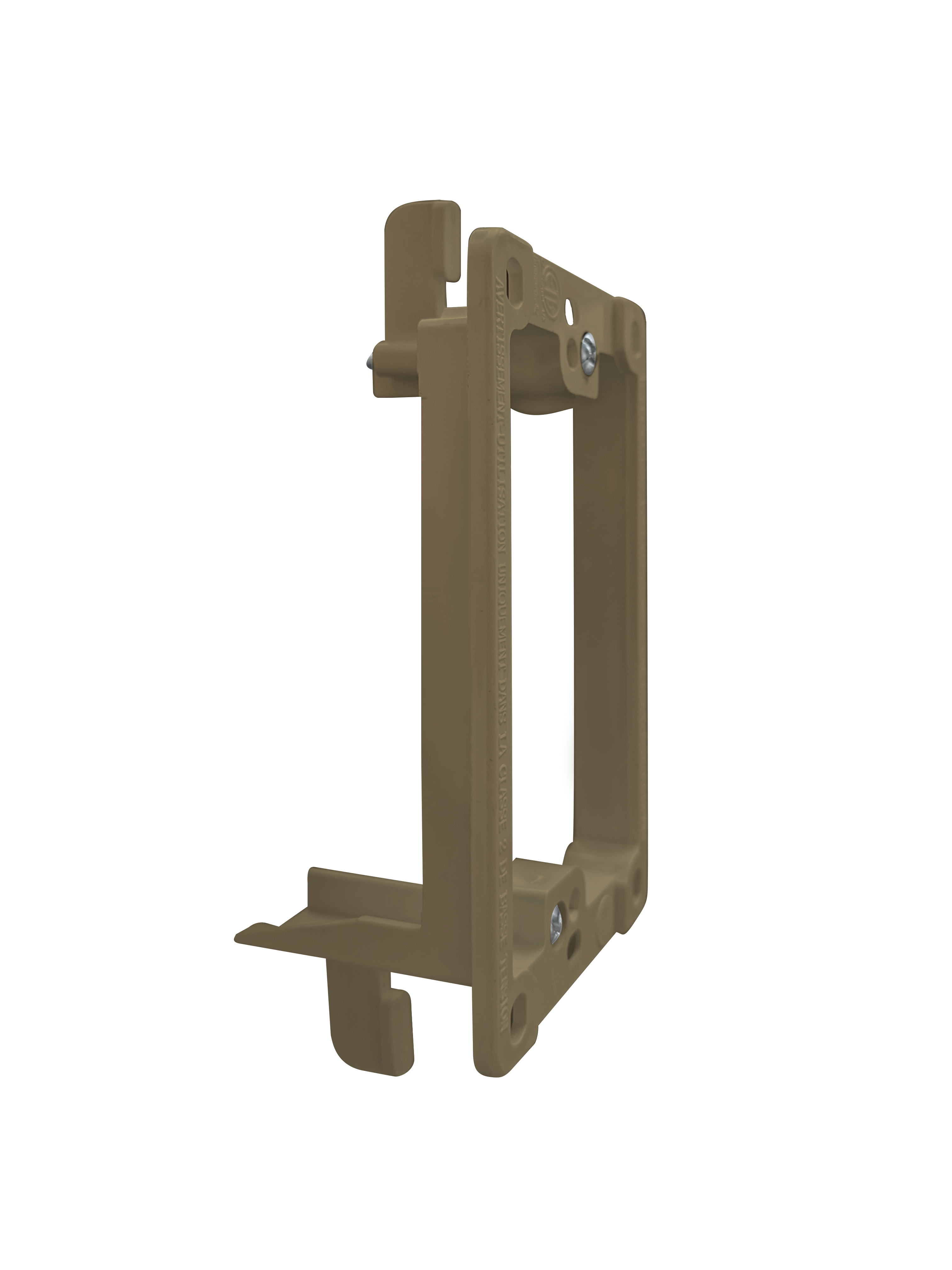 BestMounts Drywall Retrofit (Screw-On) 1-Gang Low Voltage Plastic Mounting Bracket | BLVP1