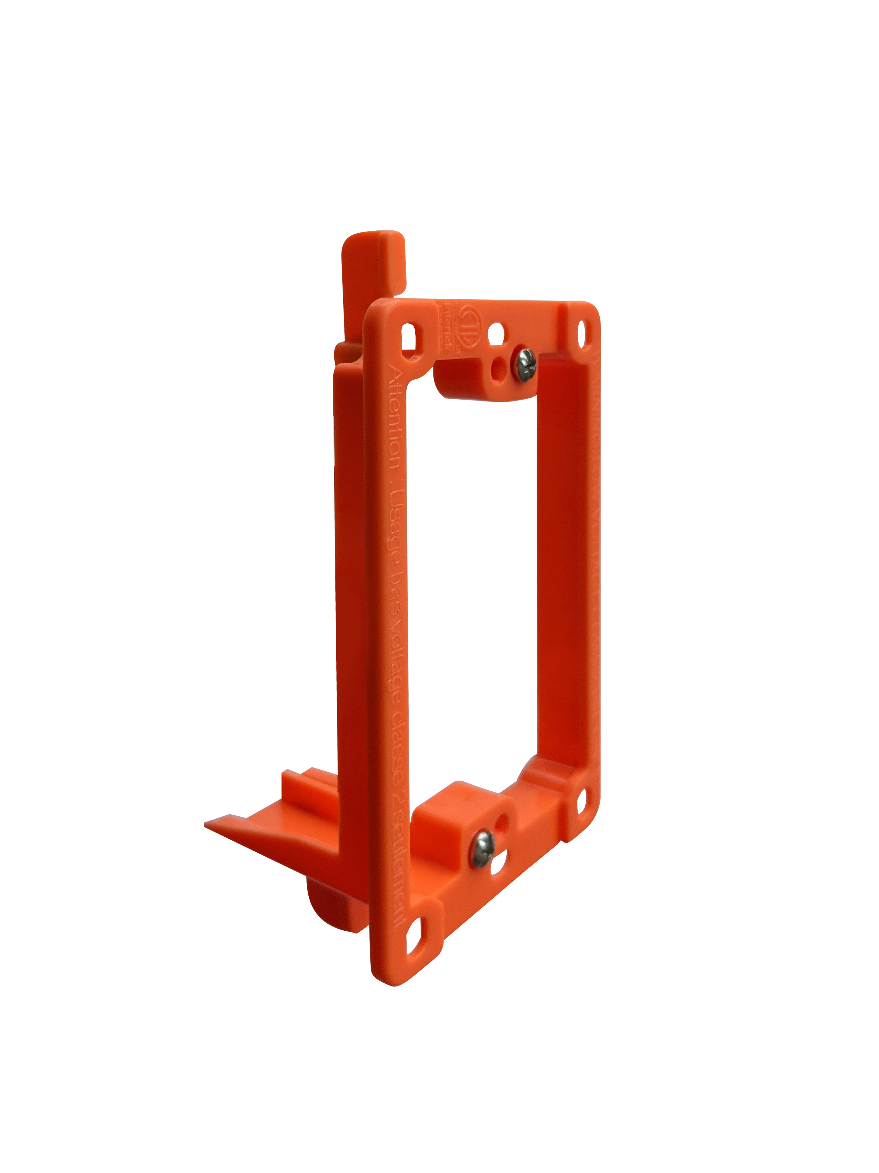 BestMounts Drywall Retrofit (Screw-On) 1-Gang Low Voltage Plastic Mounting Bracket | BLVP1