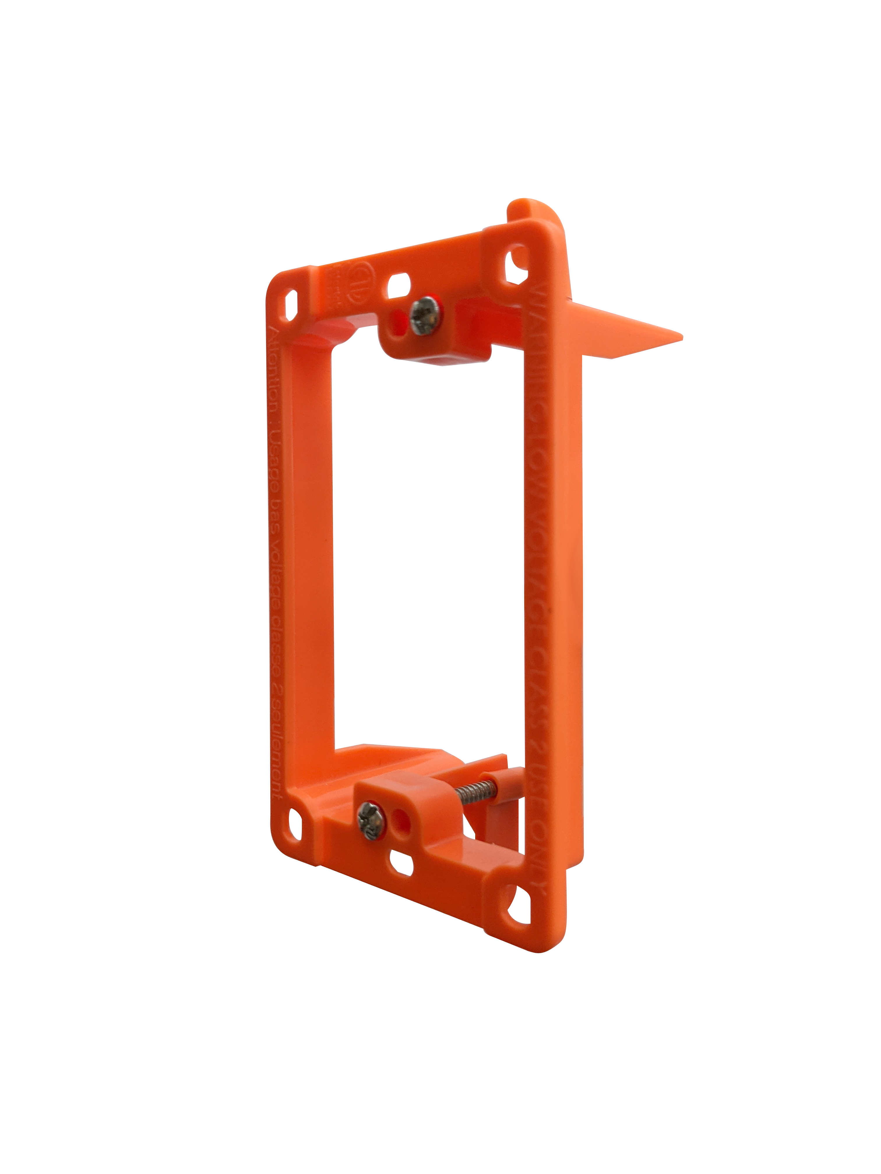 BestMounts Drywall Retrofit (Screw-On) 1-Gang Low Voltage Plastic Mounting Bracket | BLVP1