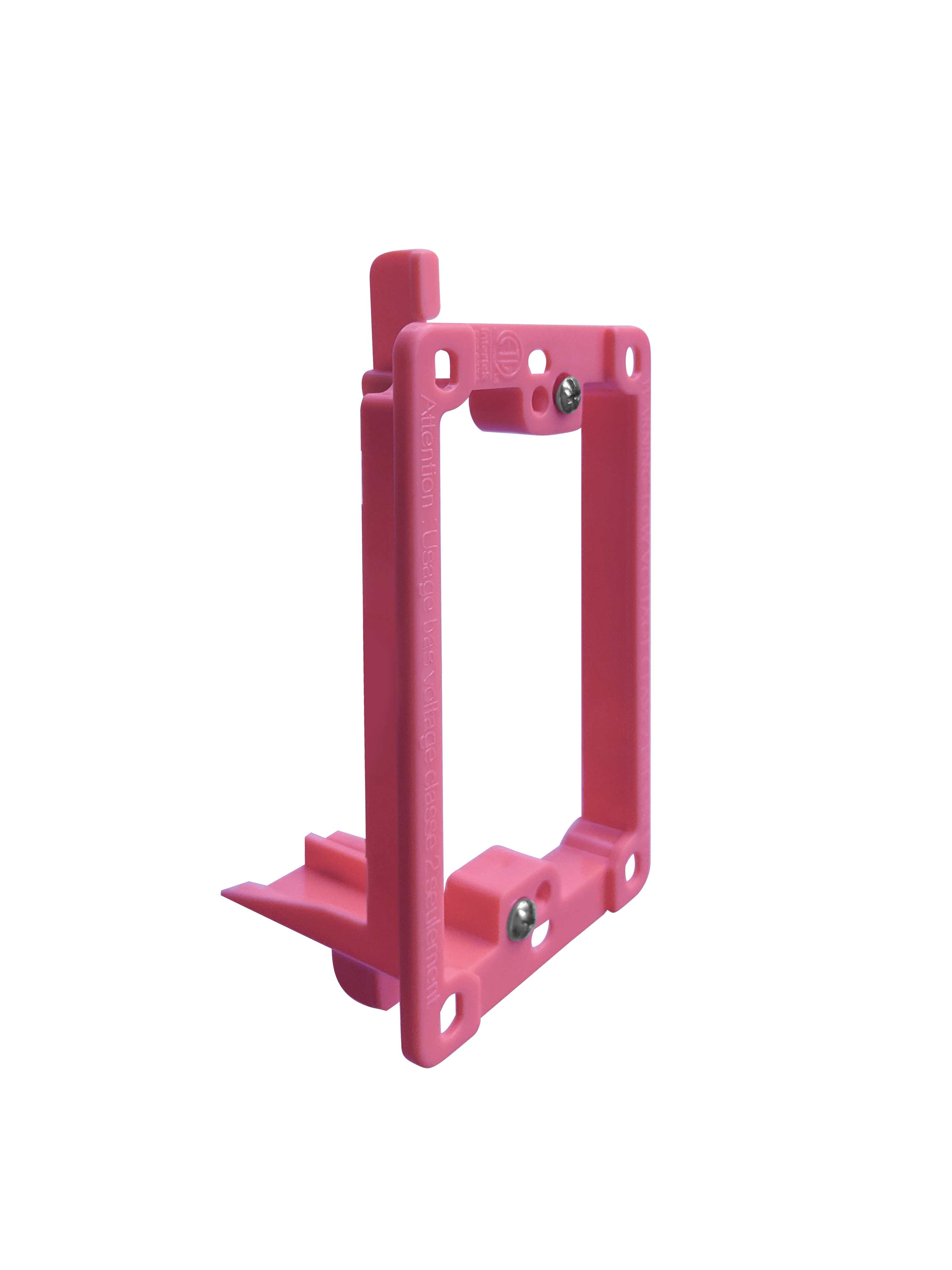BestMounts Drywall Retrofit (Screw-On) 1-Gang Low Voltage Plastic Mounting Bracket | BLVP1