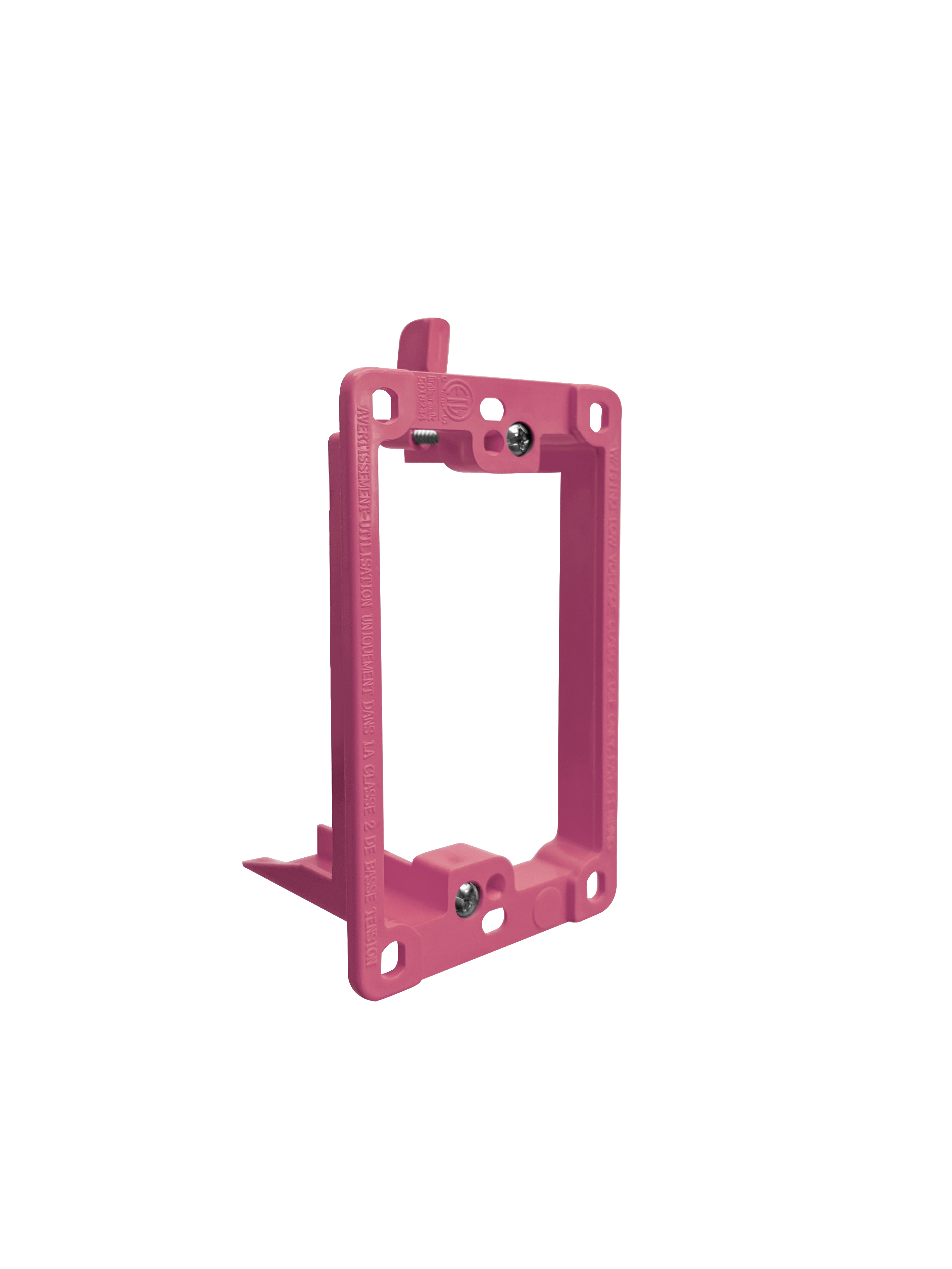 BestMounts Drywall Retrofit (Screw-On) 1-Gang Low Voltage Plastic Mounting Bracket | BLVP1