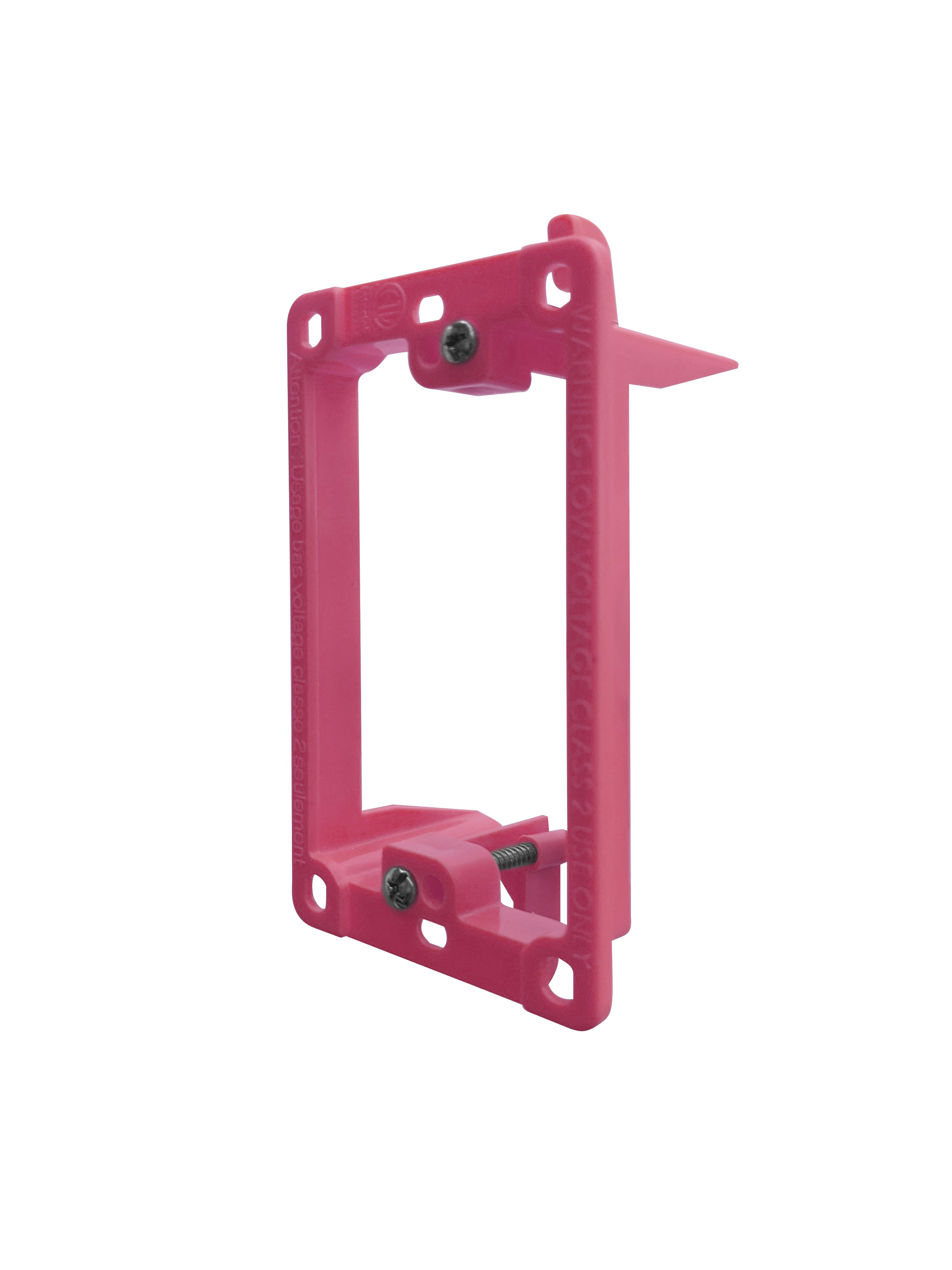 BestMounts Drywall Retrofit (Screw-On) 1-Gang Low Voltage Plastic Mounting Bracket | BLVP1