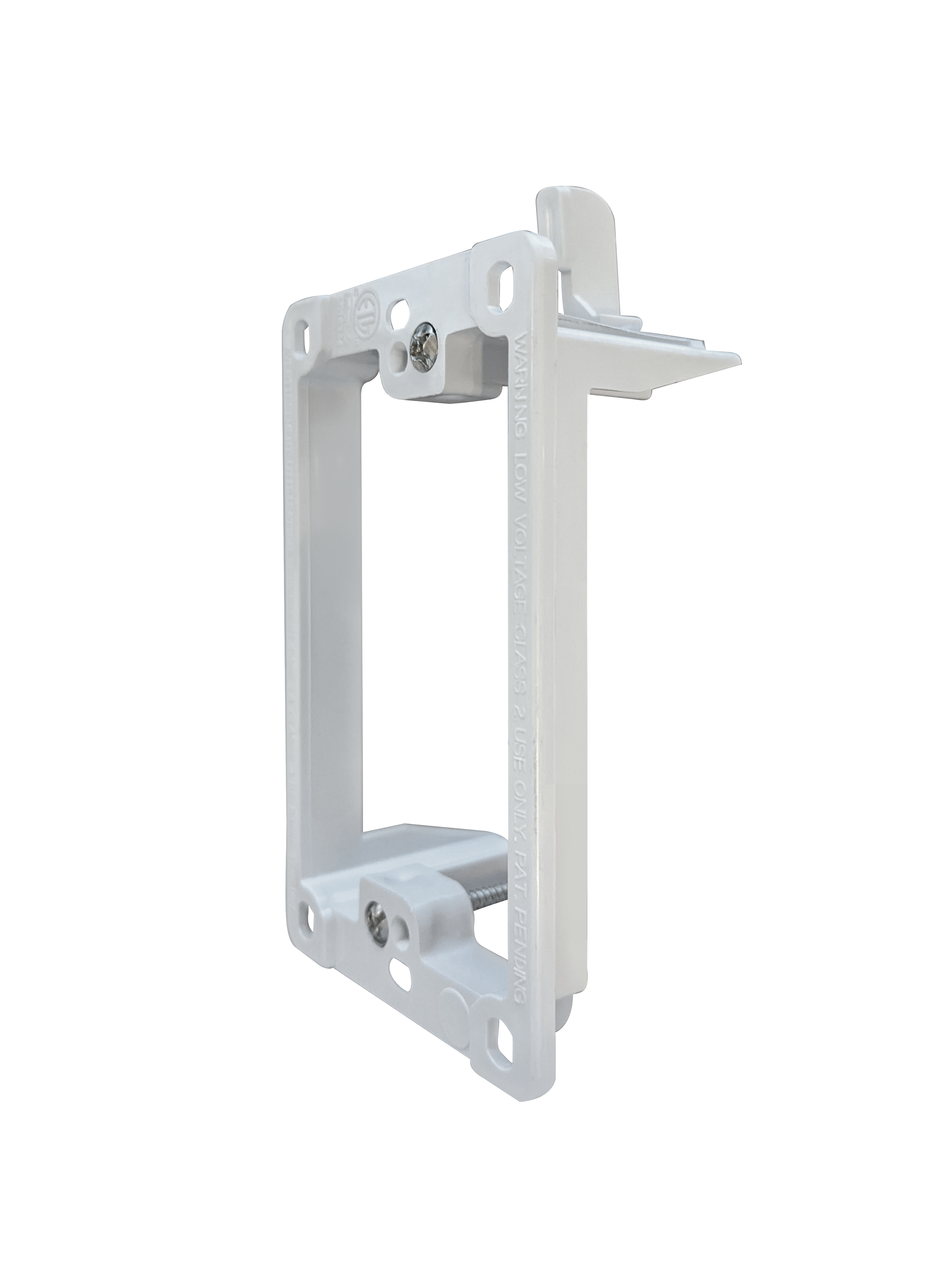 BestMounts Drywall Retrofit (Screw-On) 1-Gang Low Voltage Plastic Mounting Bracket | BLVP1