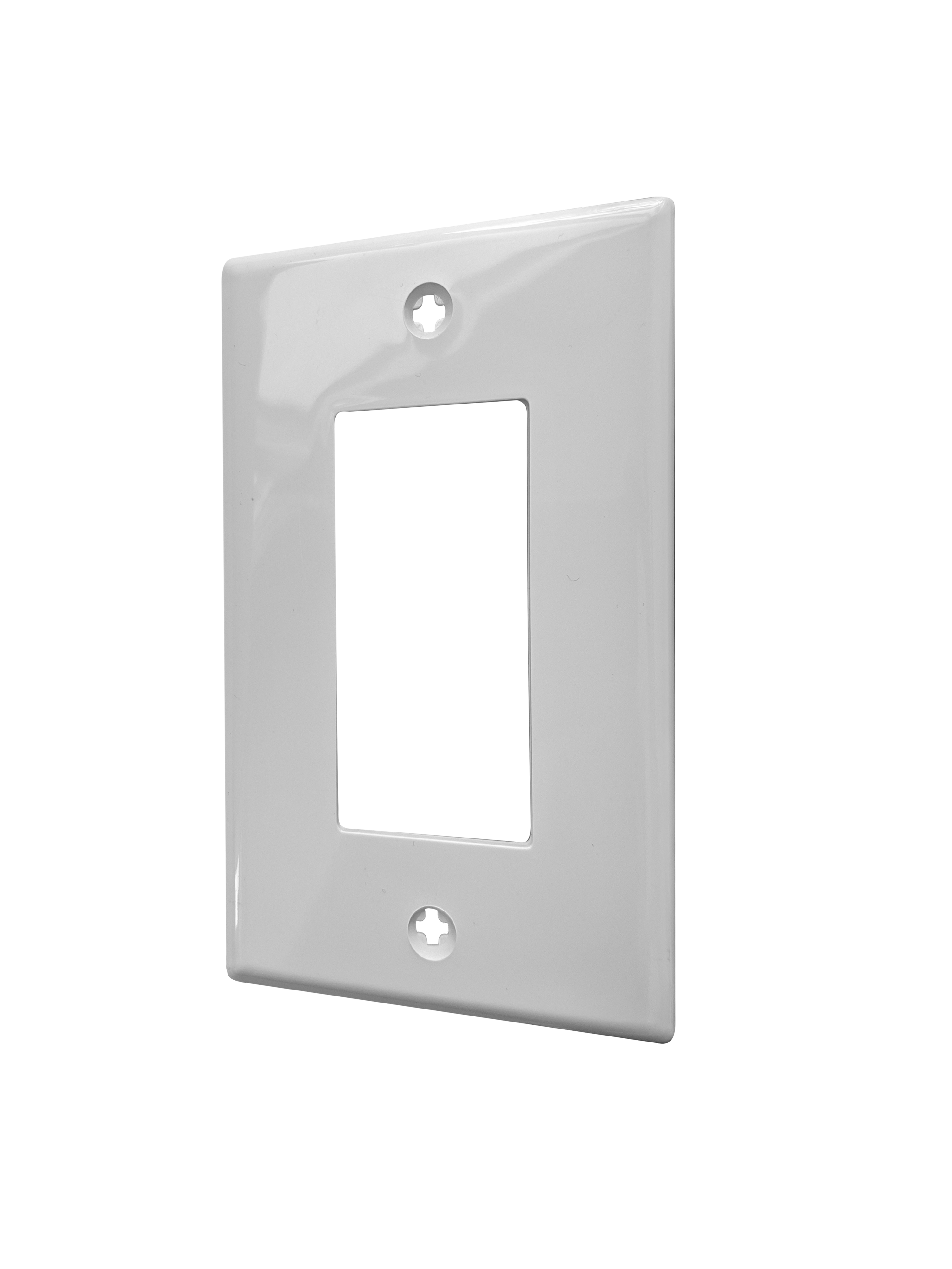 BestMounts Decorator Frame 1-Gang Wall Plate – Rocker Switch & Outlet Cover | BLVWPW1