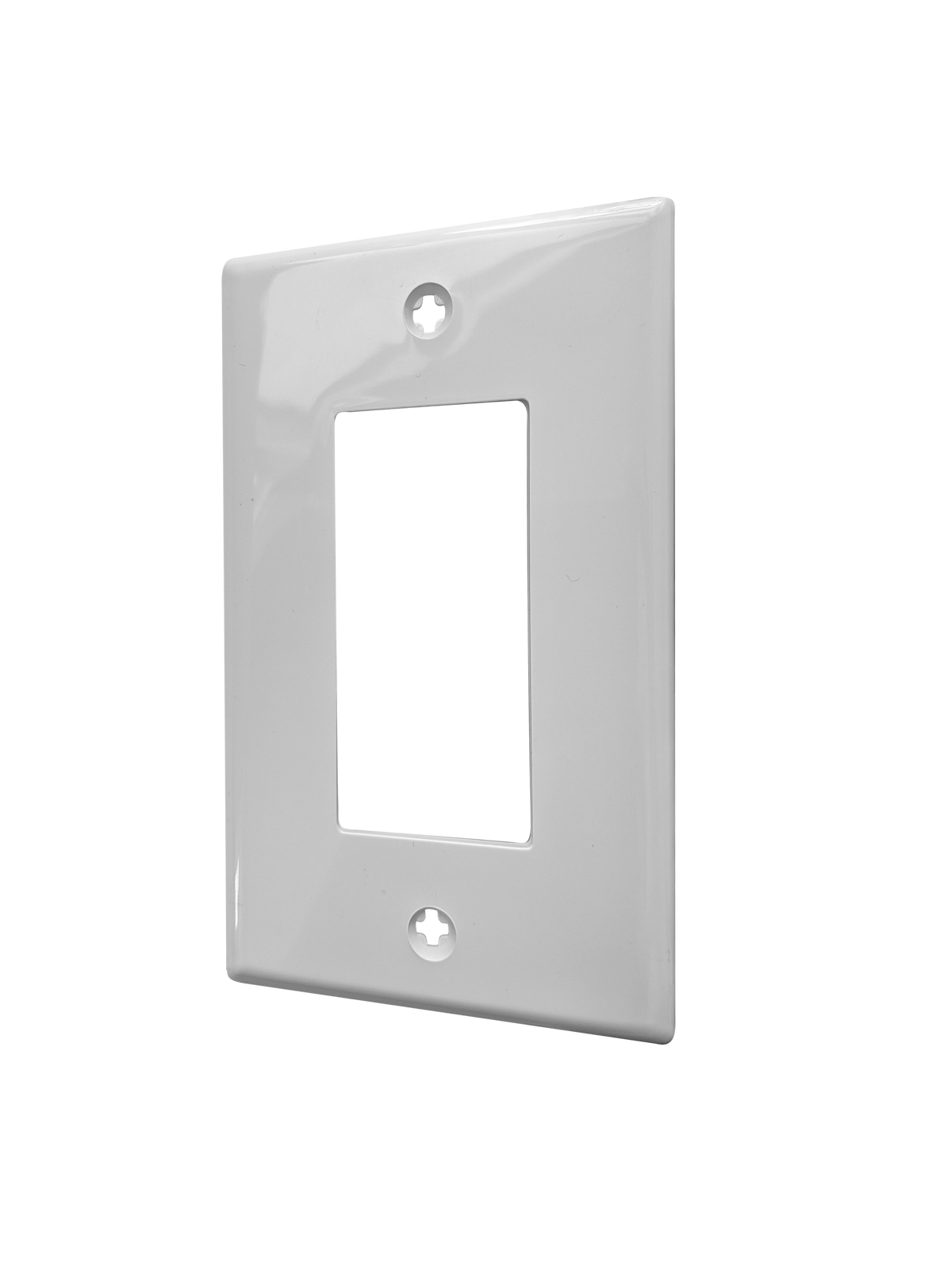 BestMounts Decorator Frame 1-Gang Wall Plate – Rocker Switch & Outlet Cover | BLVWPW1