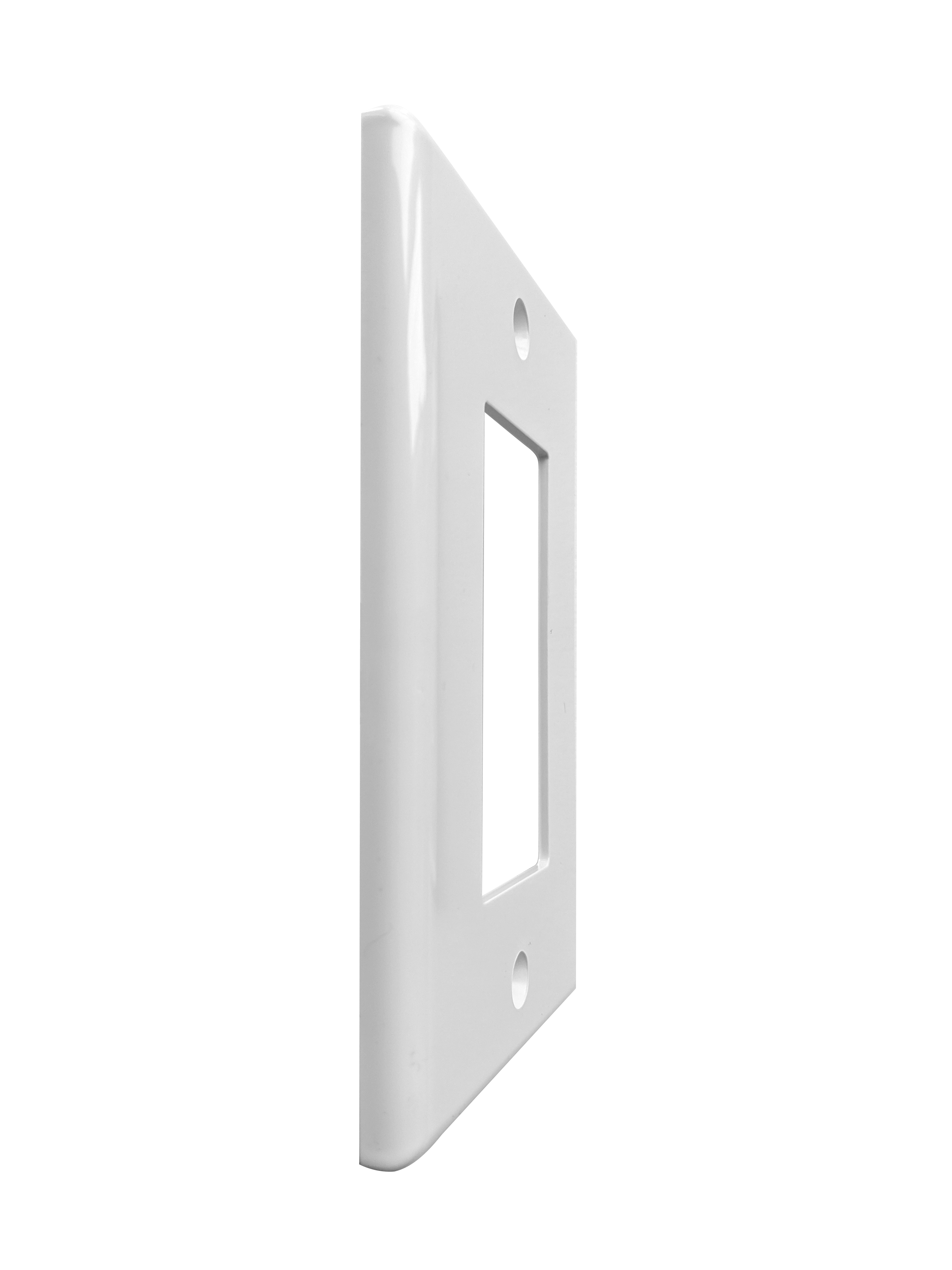 BestMounts Decorator Frame 1-Gang Wall Plate – Rocker Switch & Outlet Cover | BLVWPW1