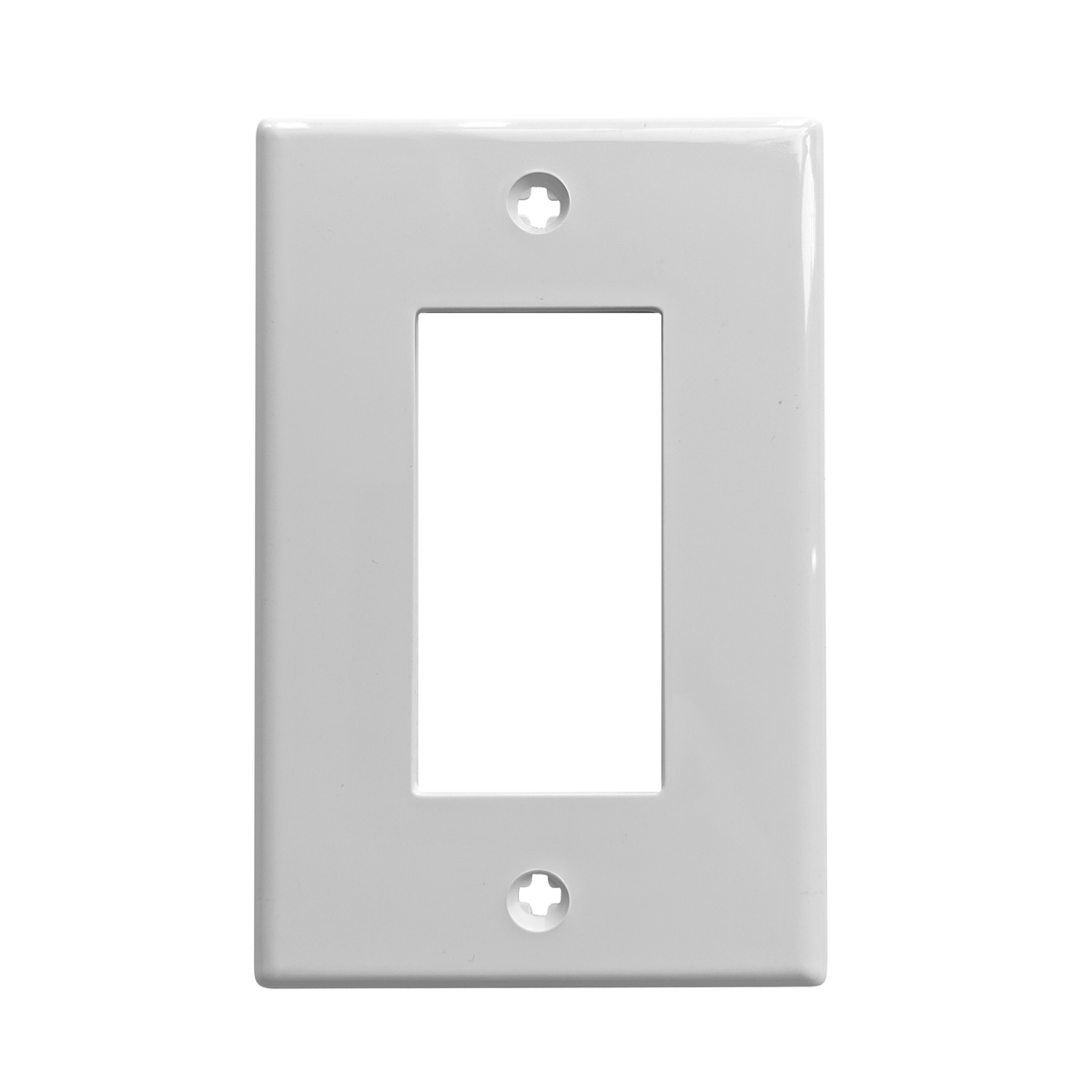 BestMounts Decorator Frame 1-Gang Wall Plate – Rocker Switch & Outlet Cover | BLVWPW1