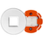 BestMounts 1-Gang Round Brush Cable Pass-Through Wall Plate – Low Voltage Cable Management with Drywall Retrofit Bracket