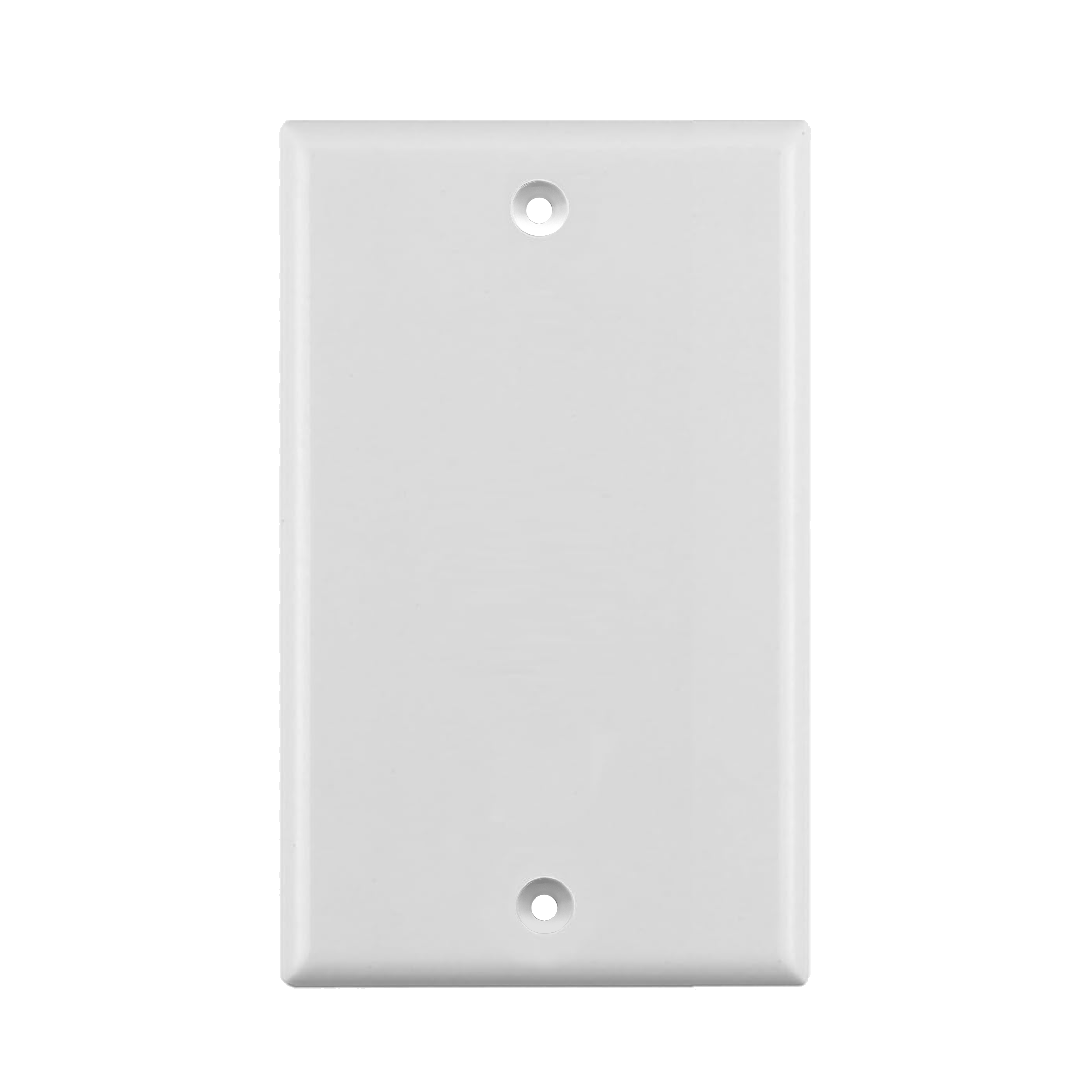 BestMounts Blank 1-Gang Wall Plate – Single Gang Blank Cover Plate | BVMBPW1