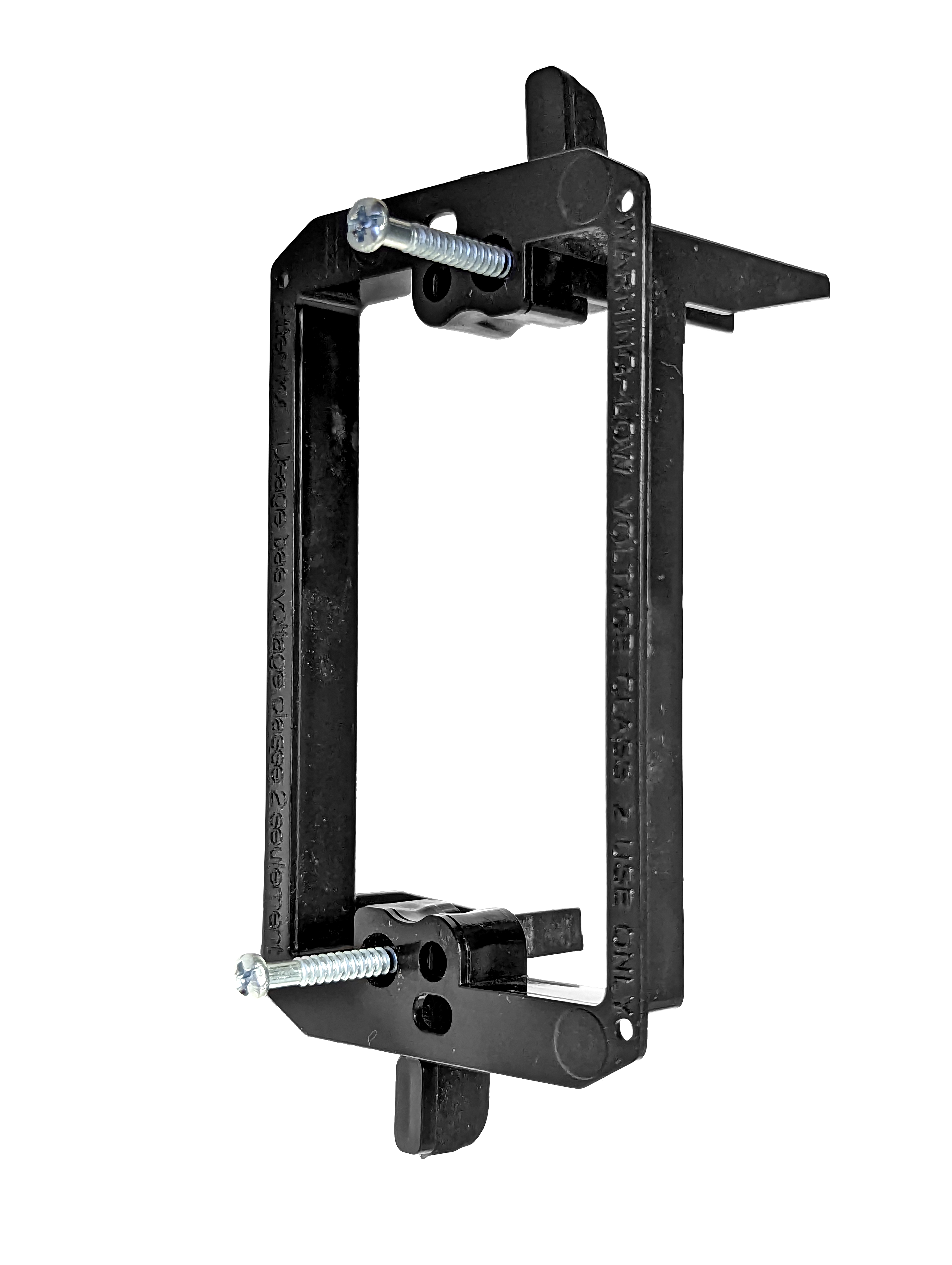 BestMounts 1-Gang Drywall Retrofit Low Voltage Mounting Bracket – Plastic Old Work Wall Plate | BVMLV1