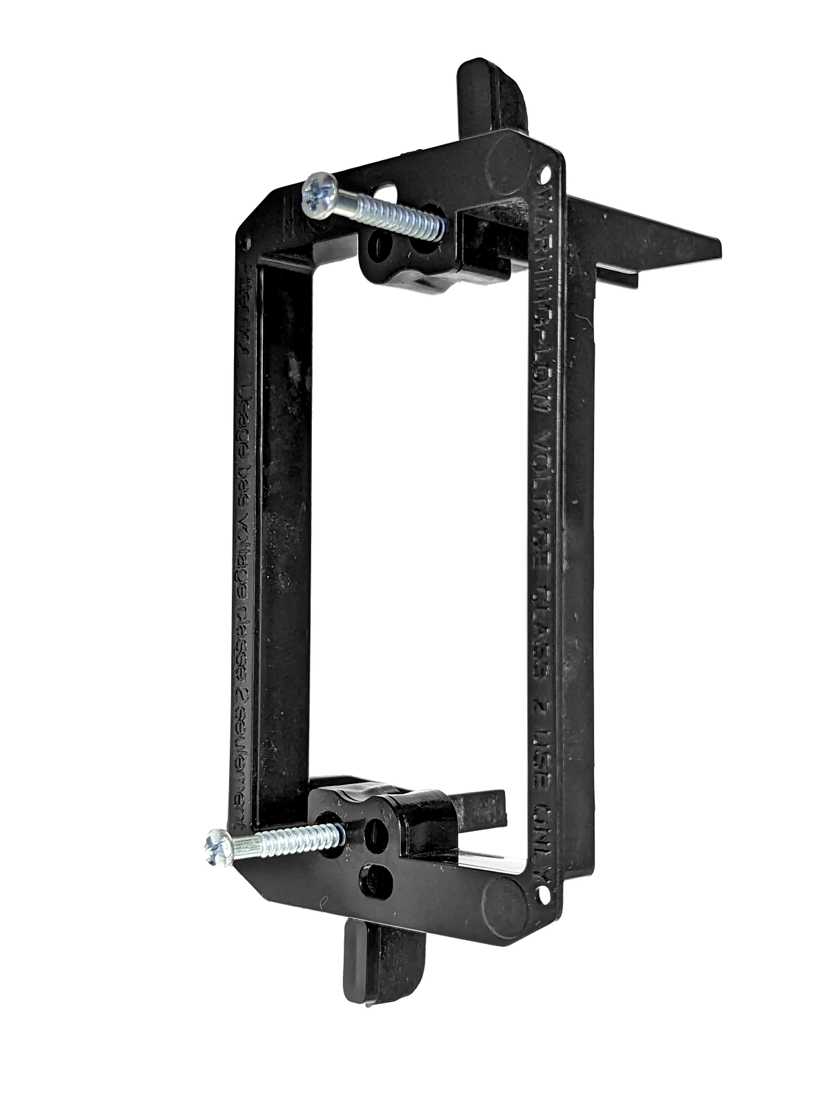 BestMounts 1-Gang Drywall Retrofit Low Voltage Mounting Bracket – Plastic Old Work Wall Plate | BVMLV1