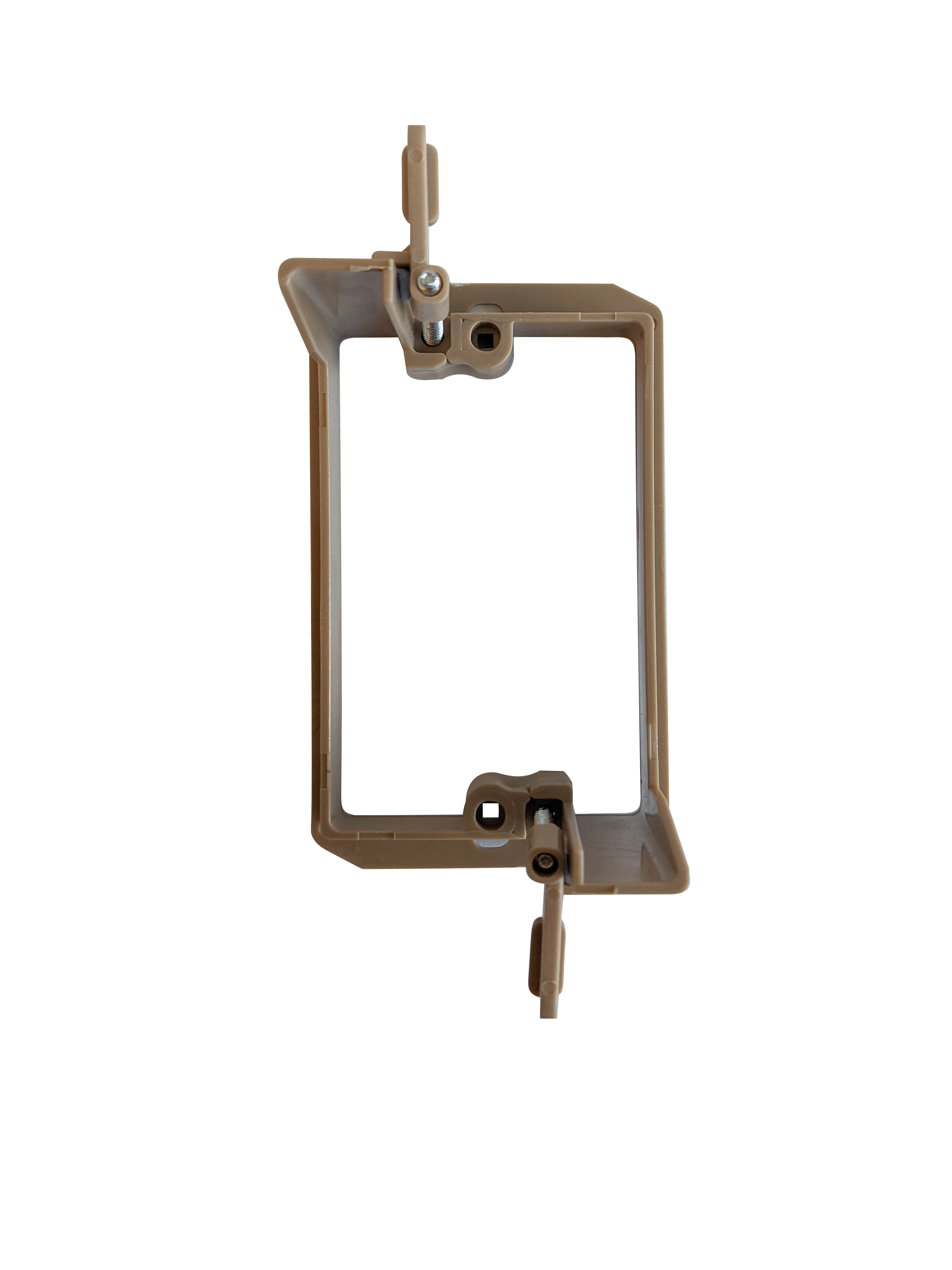 BestMounts 1-Gang Drywall Retrofit Low Voltage Mounting Bracket – Plastic Old Work Wall Plate | BVMLV1