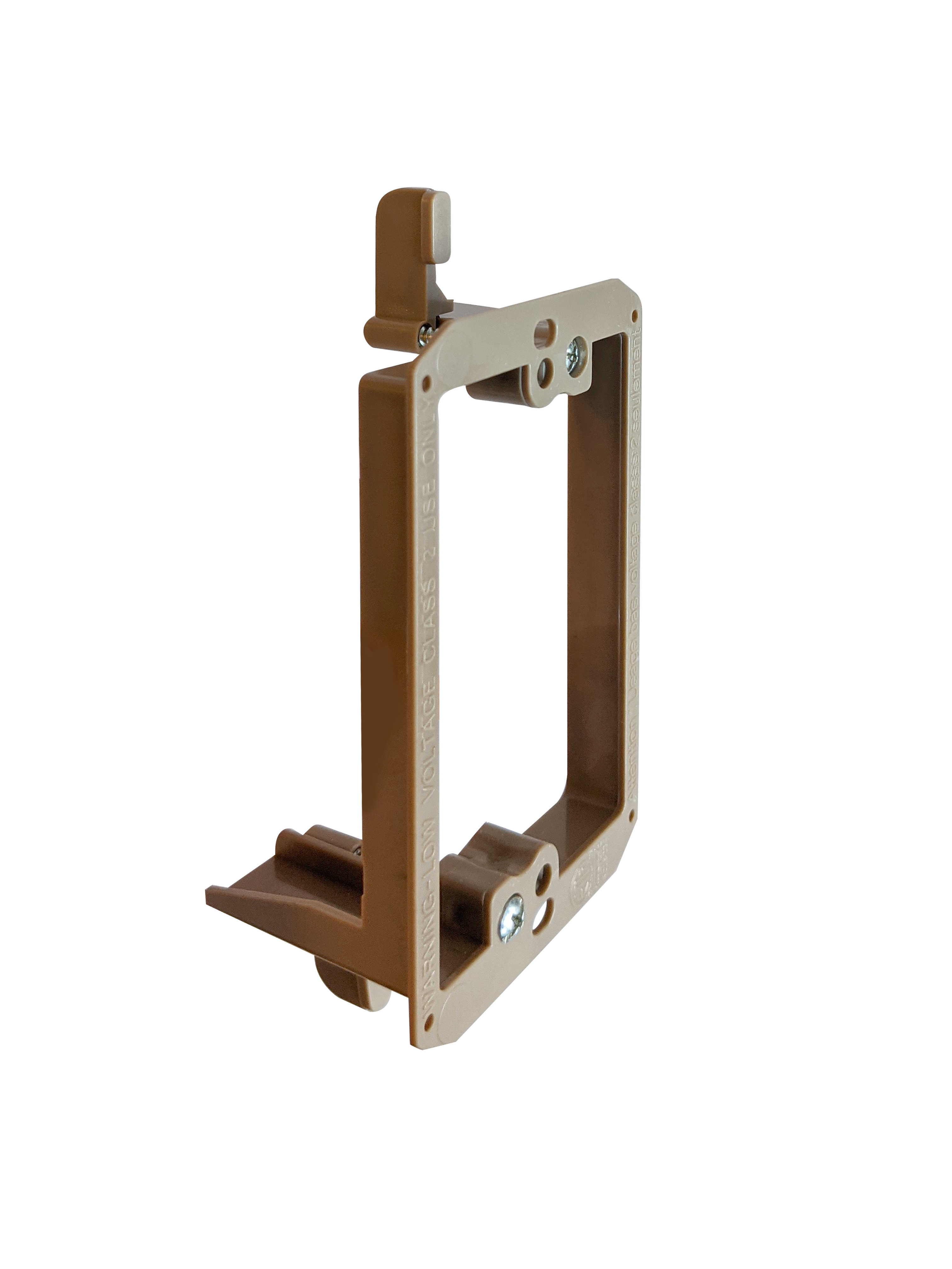 BestMounts 1-Gang Drywall Retrofit Low Voltage Mounting Bracket – Plastic Old Work Wall Plate | BVMLV1