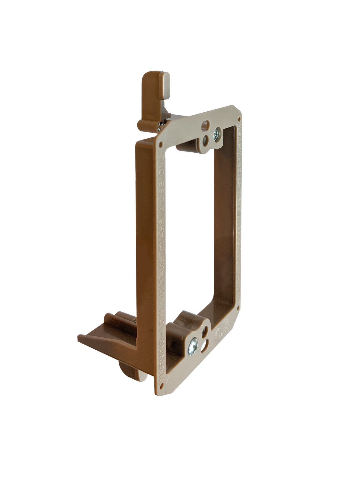 BestMounts 1-Gang Drywall Retrofit Low Voltage Mounting Bracket – Plastic Old Work Wall Plate | BVMLV1