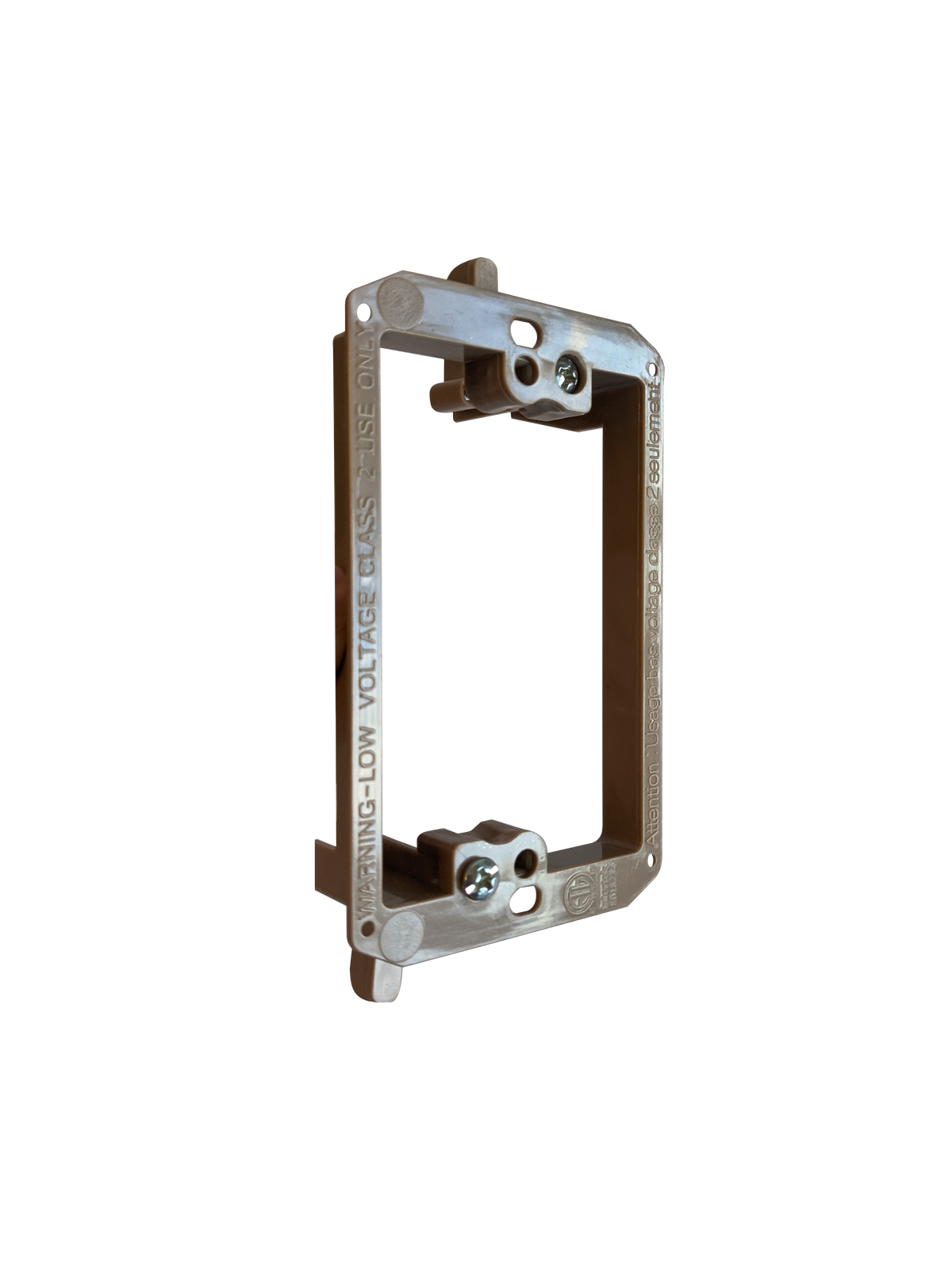 BestMounts 1-Gang Drywall Retrofit Low Voltage Mounting Bracket – Plastic Old Work Wall Plate | BVMLV1
