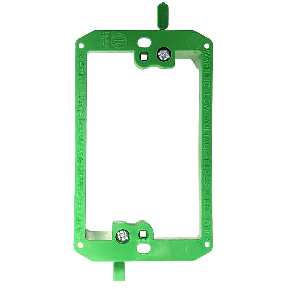 BestMounts 1-Gang Drywall Retrofit Low Voltage Mounting Bracket – Plastic Old Work Wall Plate | BVMLV1
