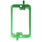 BestMounts 1-Gang Drywall Retrofit Low Voltage Mounting Bracket – Plastic Old Work Wall Plate | BVMLV1