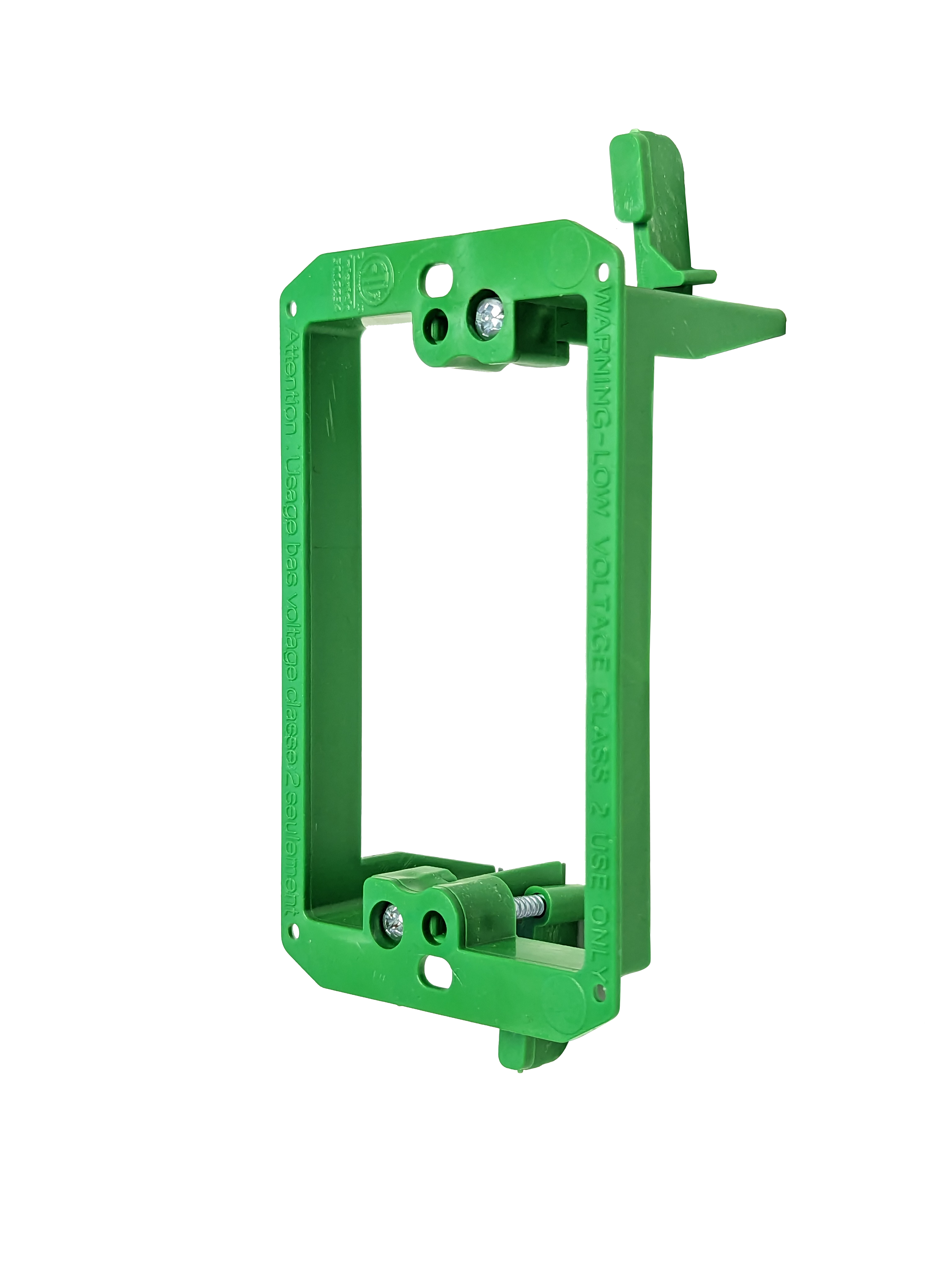 BestMounts 1-Gang Drywall Retrofit Low Voltage Mounting Bracket – Plastic Old Work Wall Plate | BVMLV1