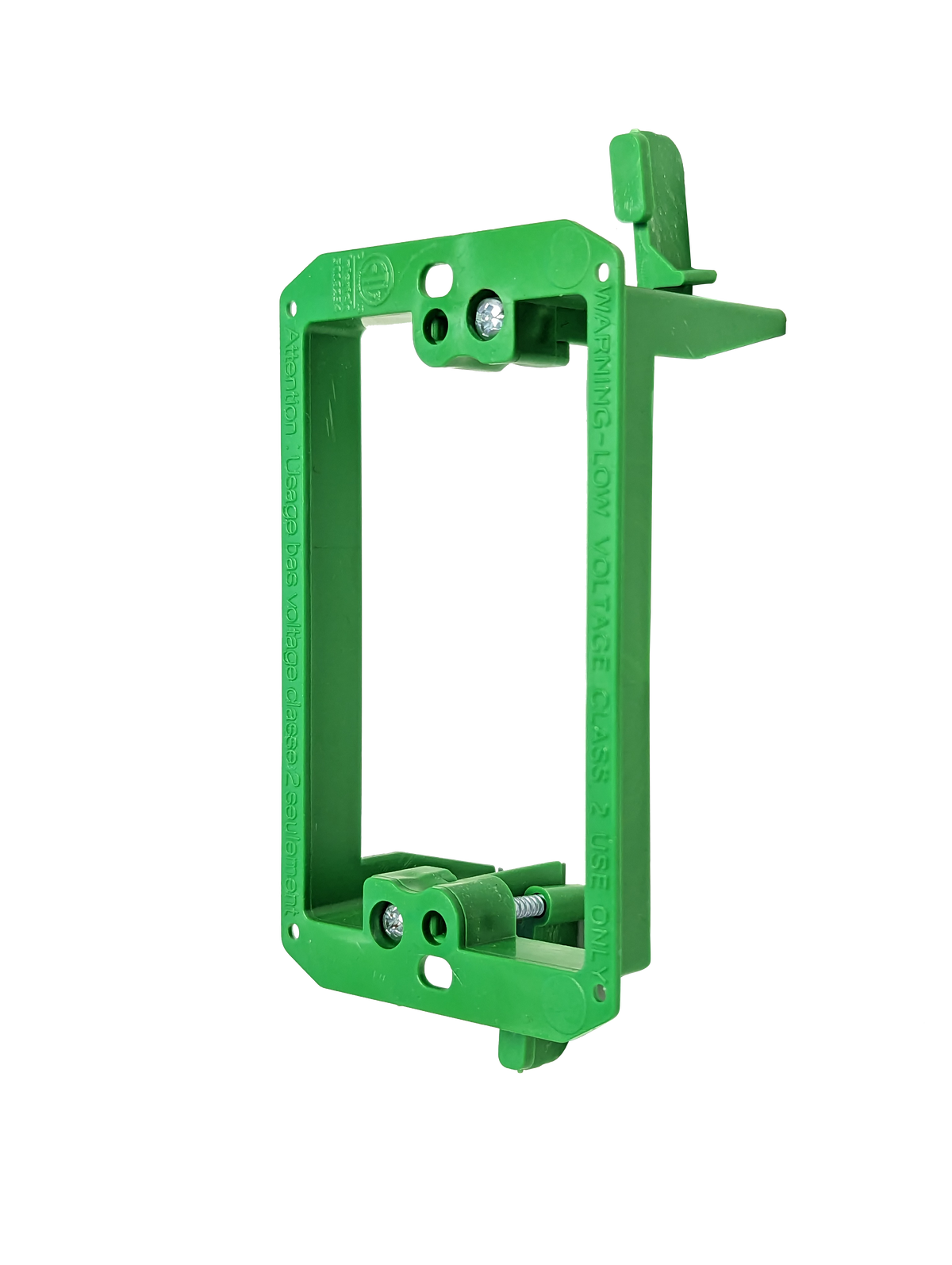 BestMounts 1-Gang Drywall Retrofit Low Voltage Mounting Bracket – Plastic Old Work Wall Plate | BVMLV1
