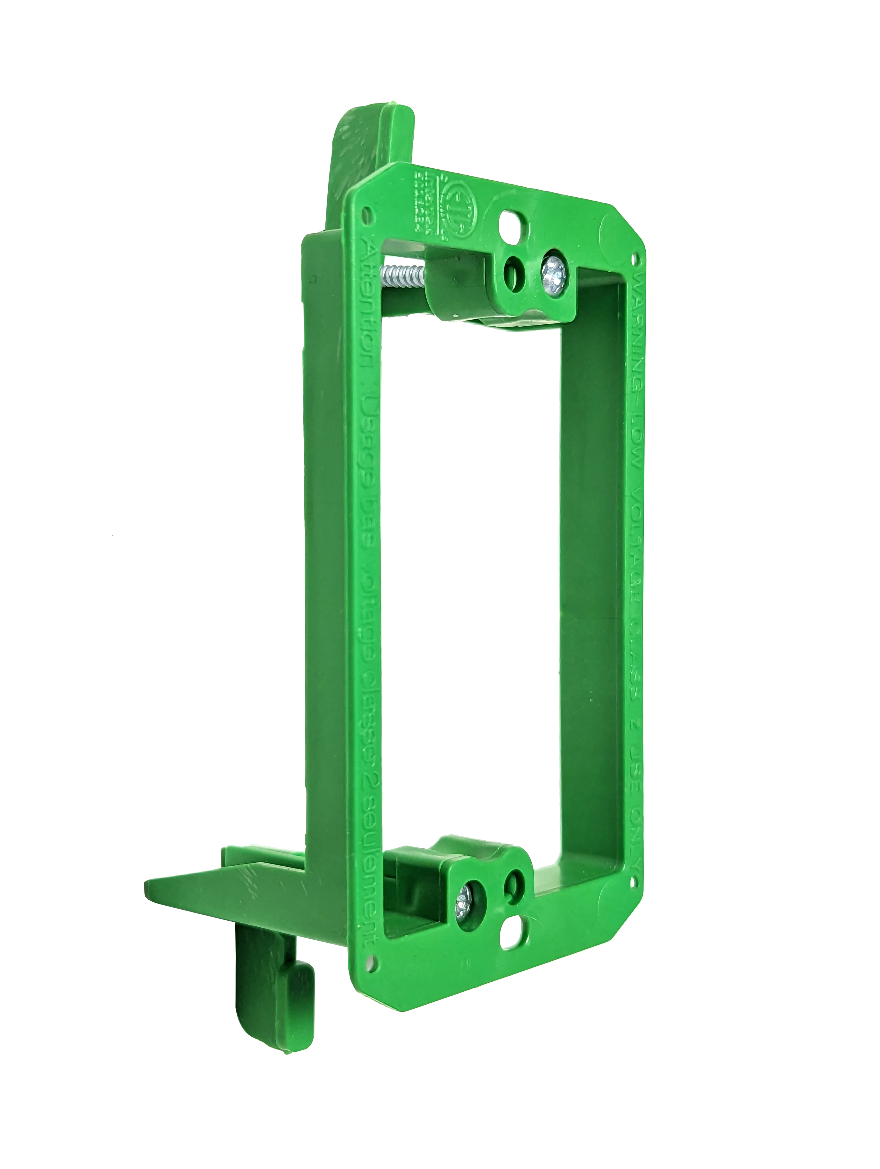 BestMounts 1-Gang Drywall Retrofit Low Voltage Mounting Bracket – Plastic Old Work Wall Plate | BVMLV1