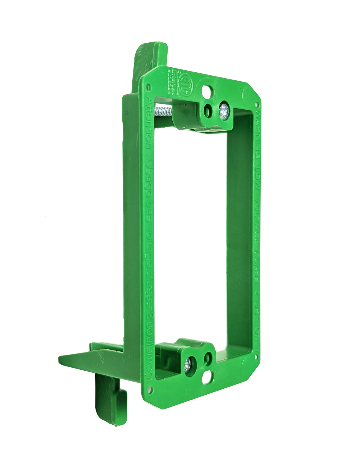 BestMounts 1-Gang Drywall Retrofit Low Voltage Mounting Bracket – Plastic Old Work Wall Plate | BVMLV1