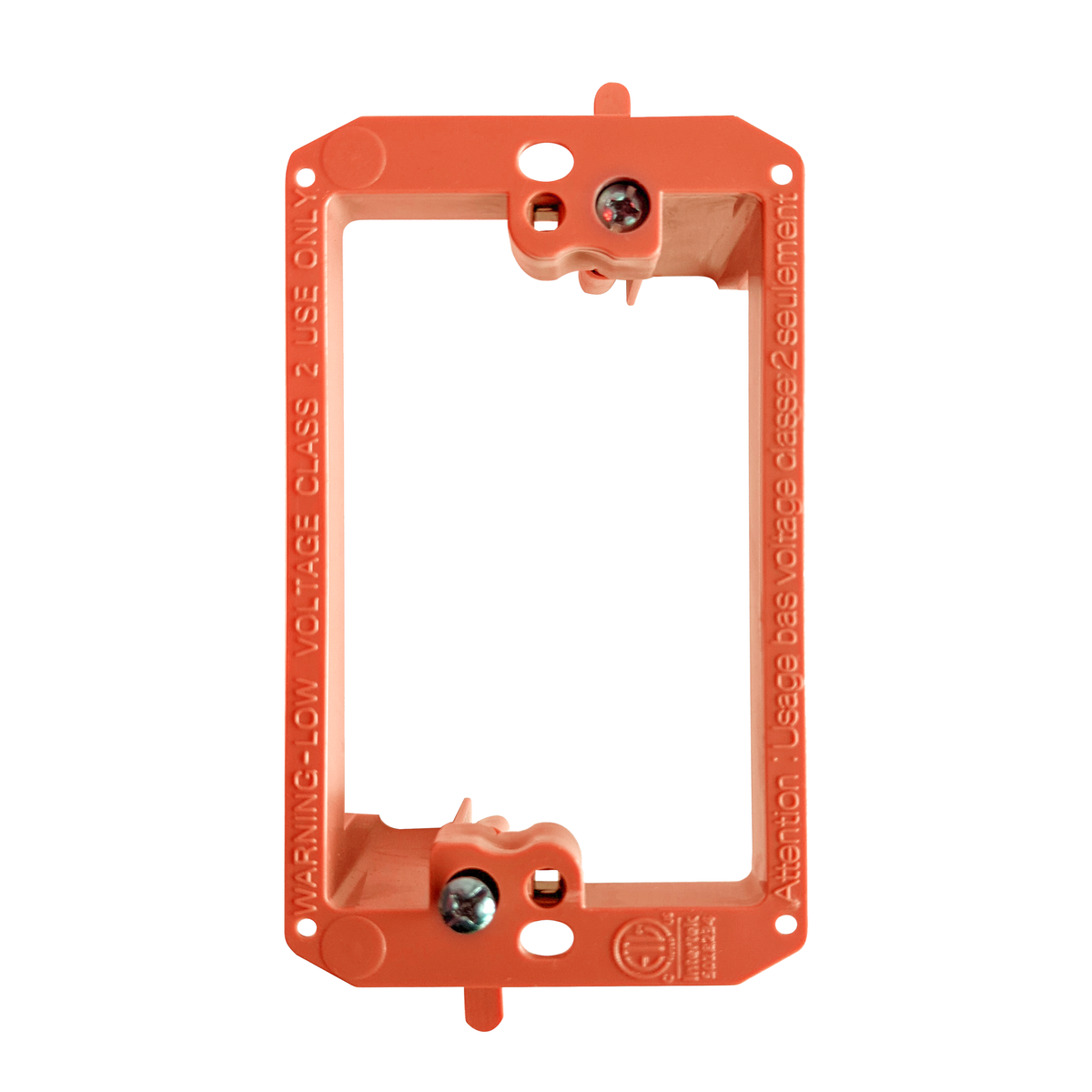 BestMounts 1-Gang Drywall Retrofit Low Voltage Mounting Bracket – Plastic Old Work Wall Plate | BVMLV1