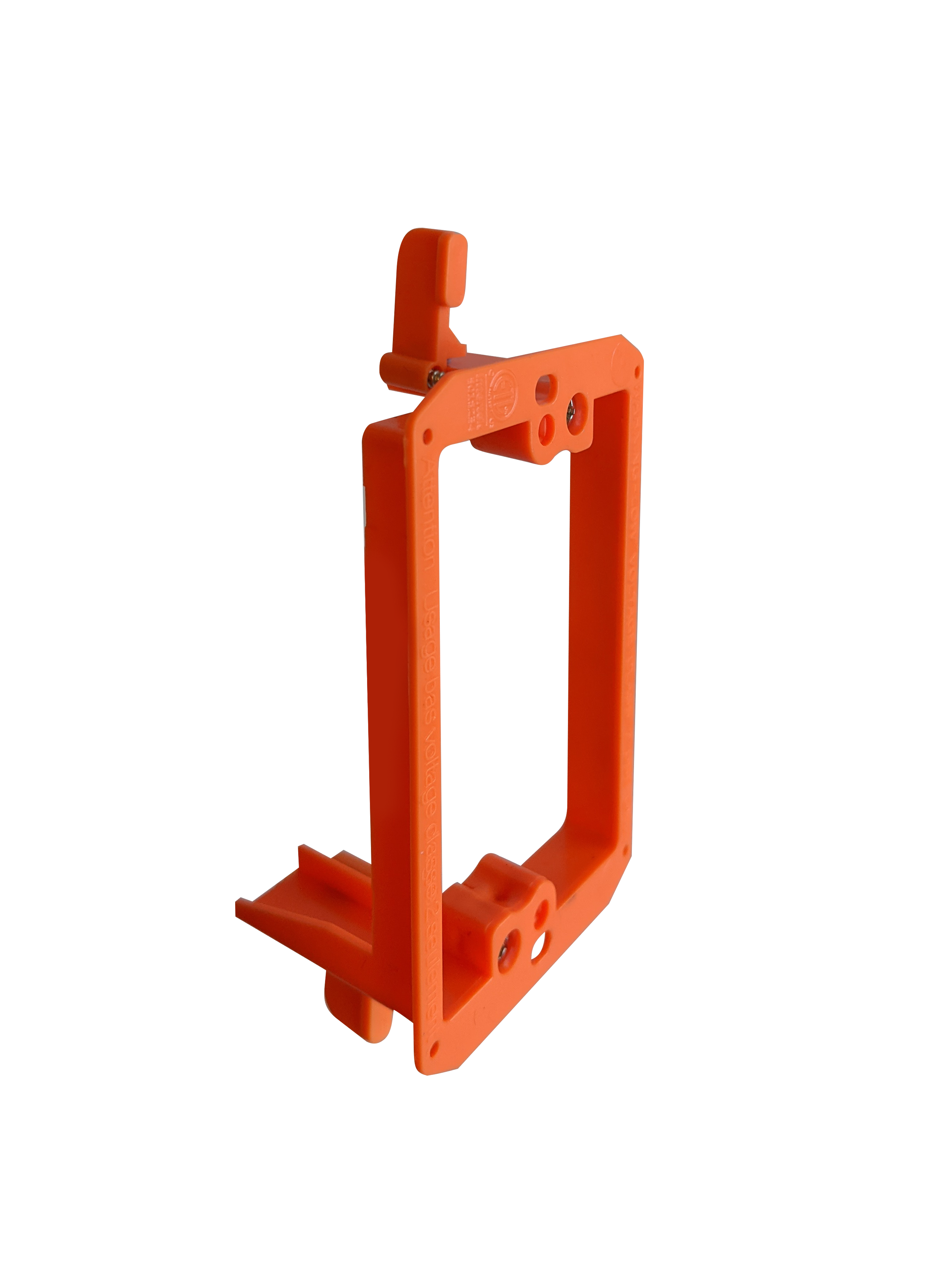 BestMounts 1-Gang Drywall Retrofit Low Voltage Mounting Bracket – Plastic Old Work Wall Plate | BVMLV1
