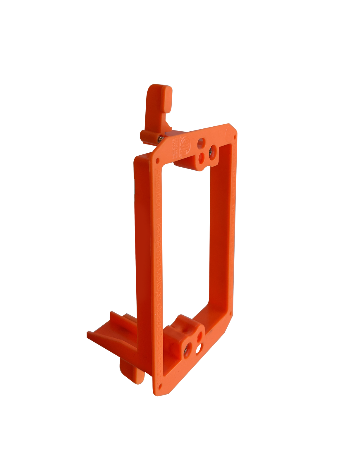 BestMounts 1-Gang Drywall Retrofit Low Voltage Mounting Bracket – Plastic Old Work Wall Plate | BVMLV1