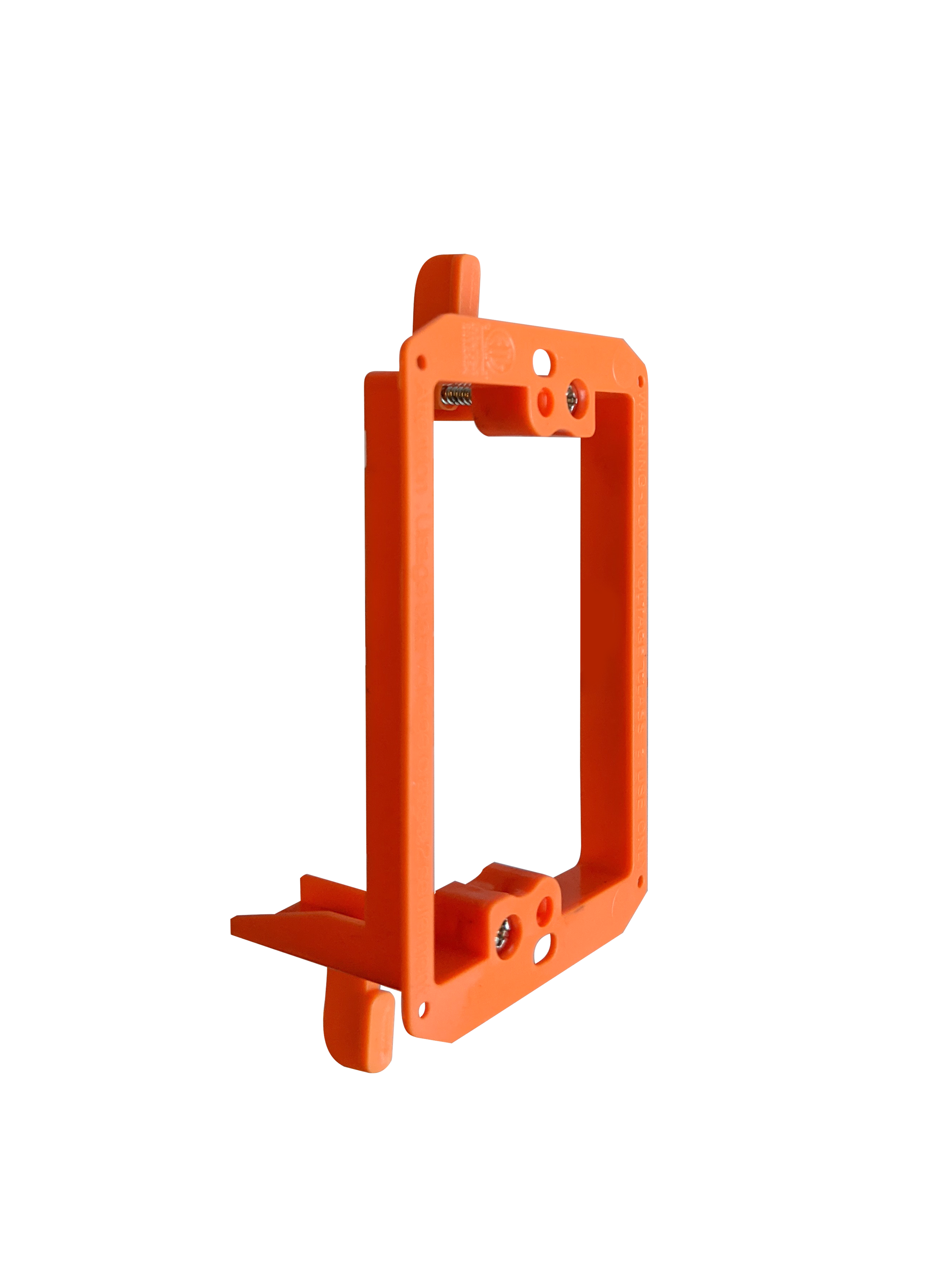BestMounts 1-Gang Drywall Retrofit Low Voltage Mounting Bracket – Plastic Old Work Wall Plate | BVMLV1