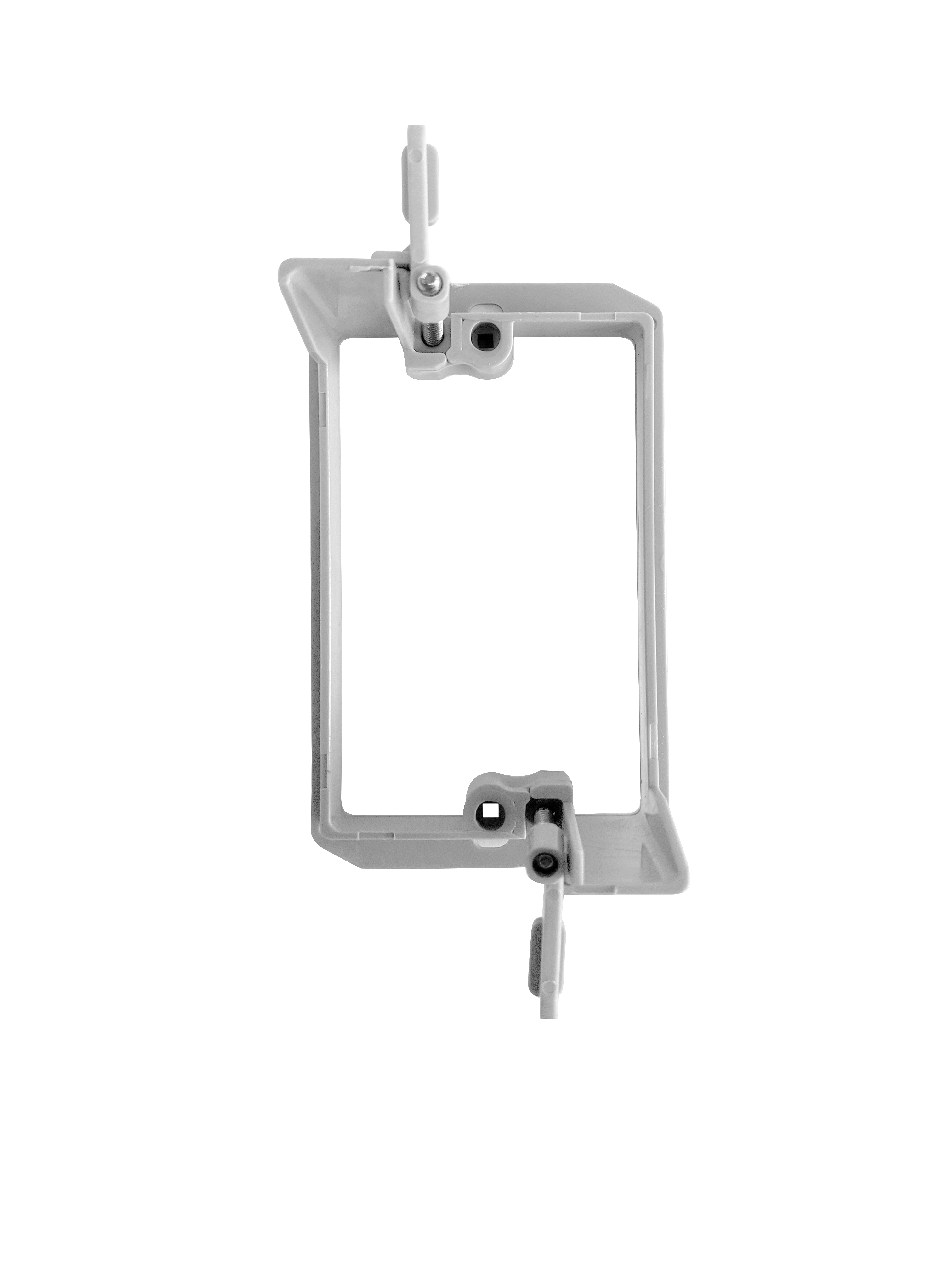BestMounts 1-Gang Drywall Retrofit Low Voltage Mounting Bracket – Plastic Old Work Wall Plate | BVMLV1
