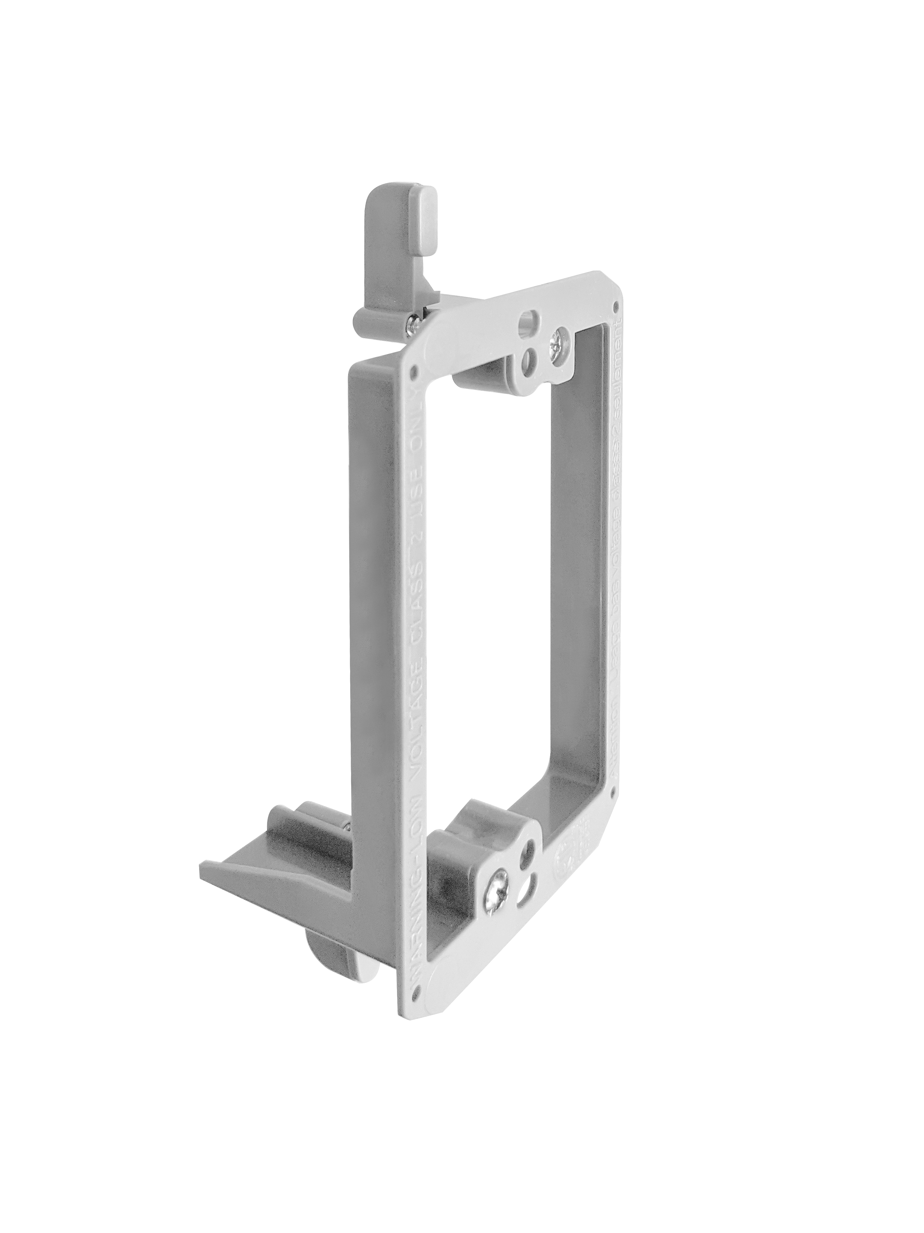BestMounts 1-Gang Drywall Retrofit Low Voltage Mounting Bracket – Plastic Old Work Wall Plate | BVMLV1
