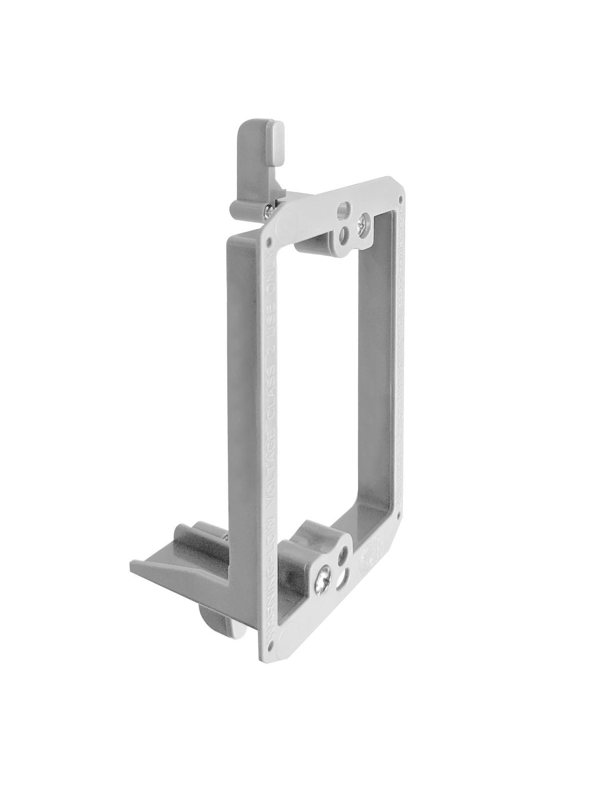 BestMounts 1-Gang Drywall Retrofit Low Voltage Mounting Bracket – Plastic Old Work Wall Plate | BVMLV1