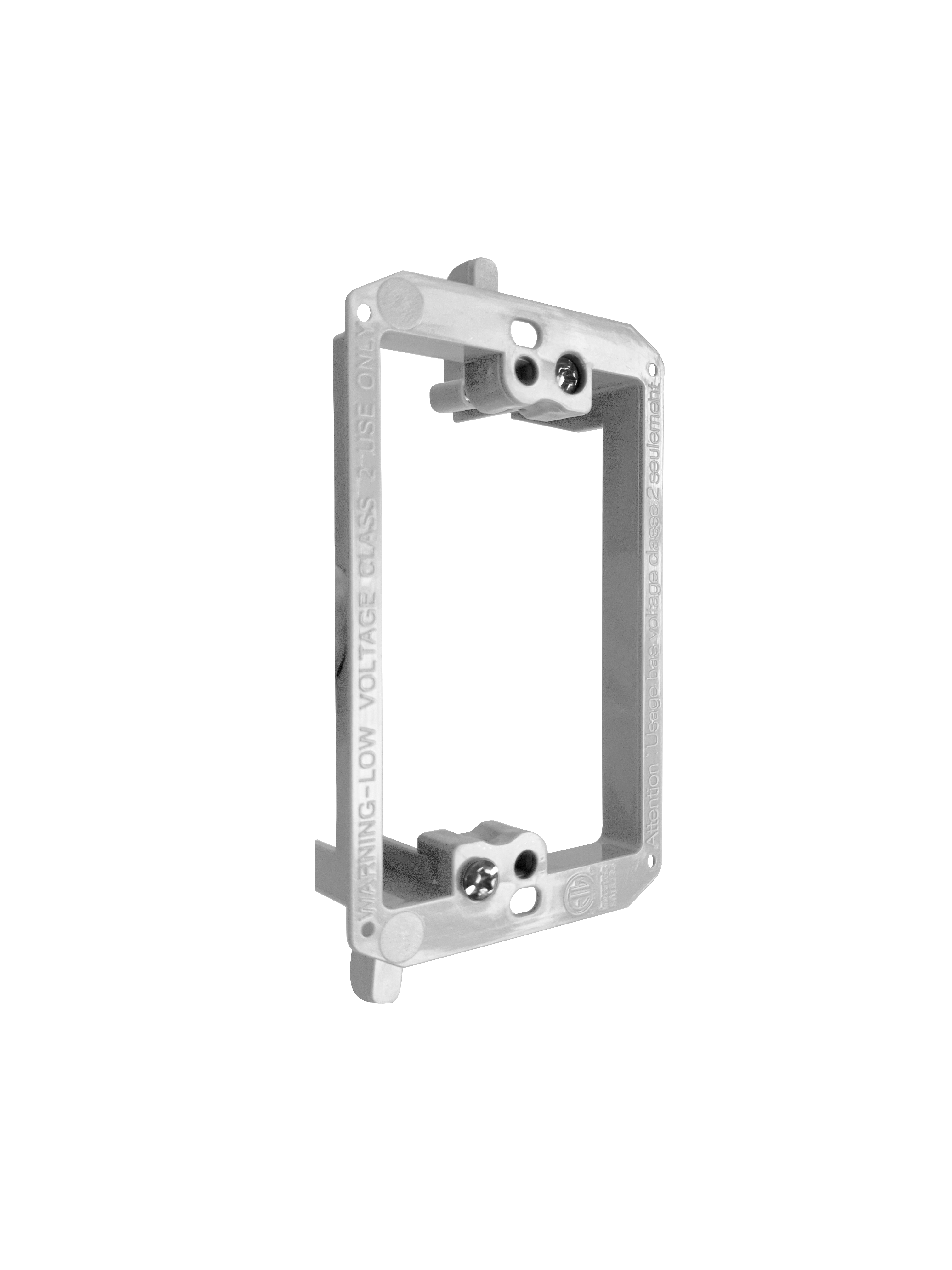 BestMounts 1-Gang Drywall Retrofit Low Voltage Mounting Bracket – Plastic Old Work Wall Plate | BVMLV1