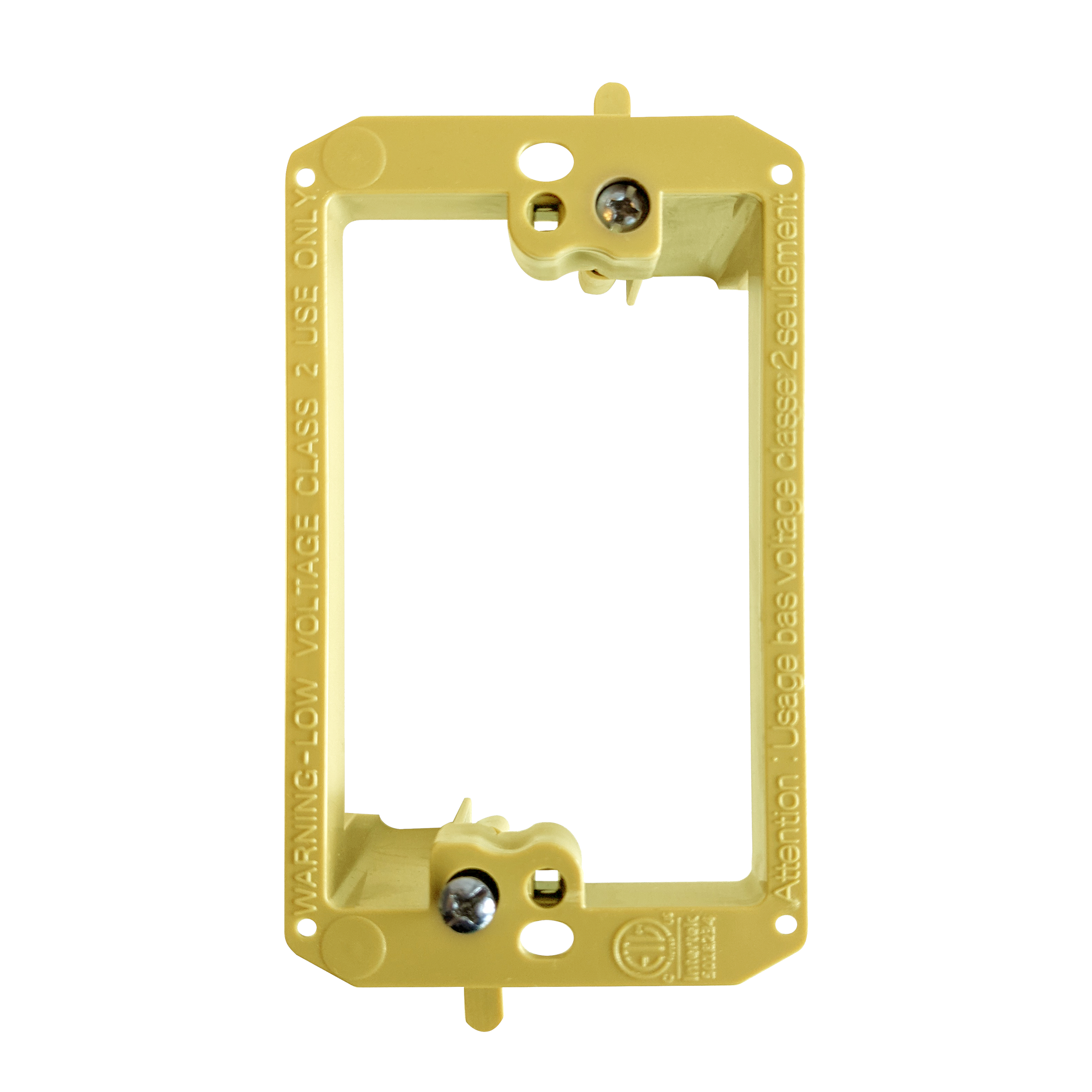 BestMounts 1-Gang Drywall Retrofit Low Voltage Mounting Bracket – Plastic Old Work Wall Plate | BVMLV1