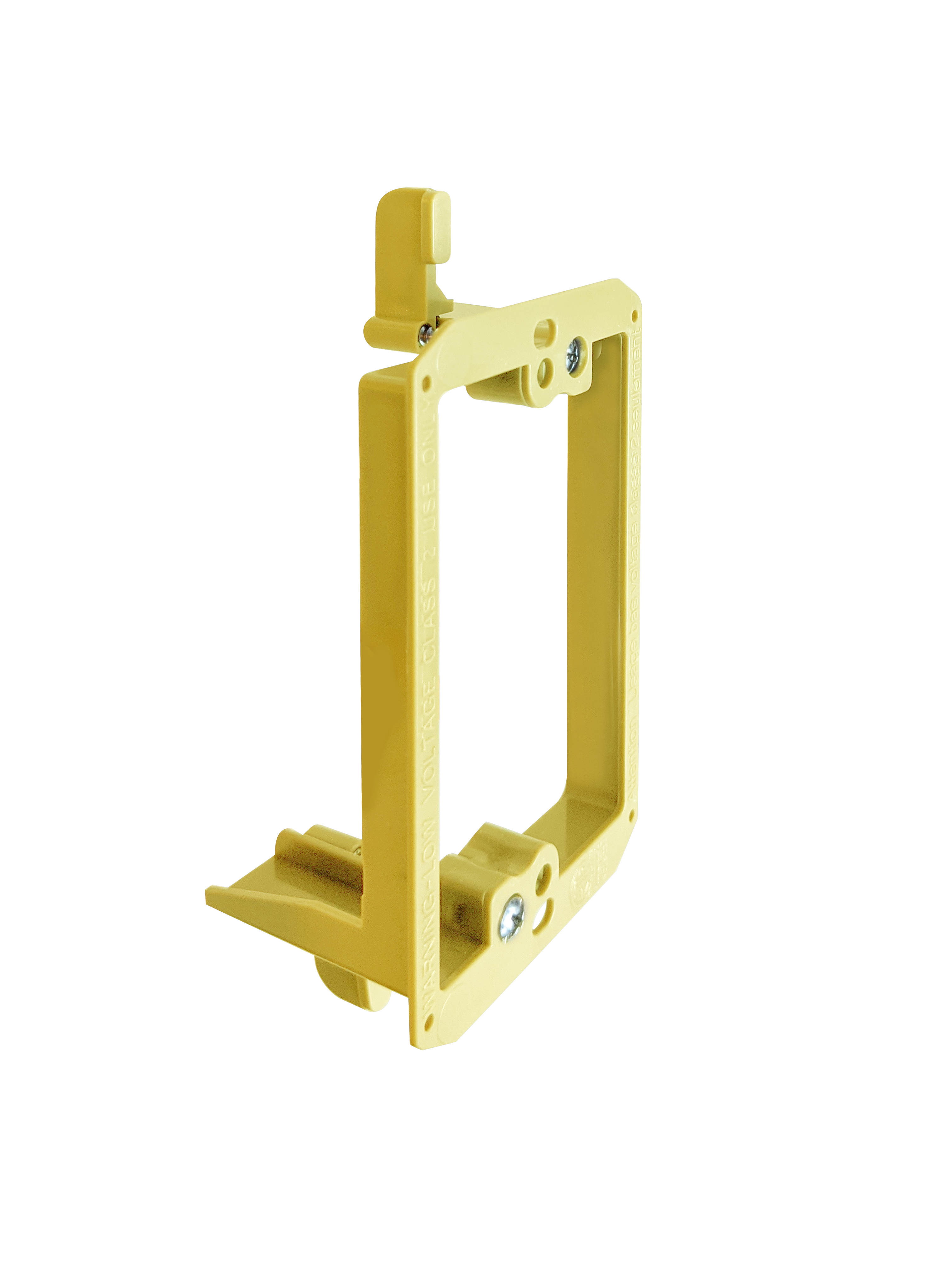 BestMounts 1-Gang Drywall Retrofit Low Voltage Mounting Bracket – Plastic Old Work Wall Plate | BVMLV1