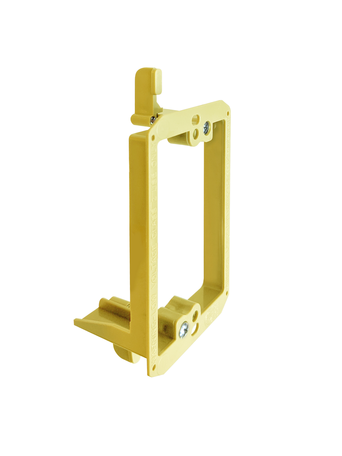 BestMounts 1-Gang Drywall Retrofit Low Voltage Mounting Bracket – Plastic Old Work Wall Plate | BVMLV1