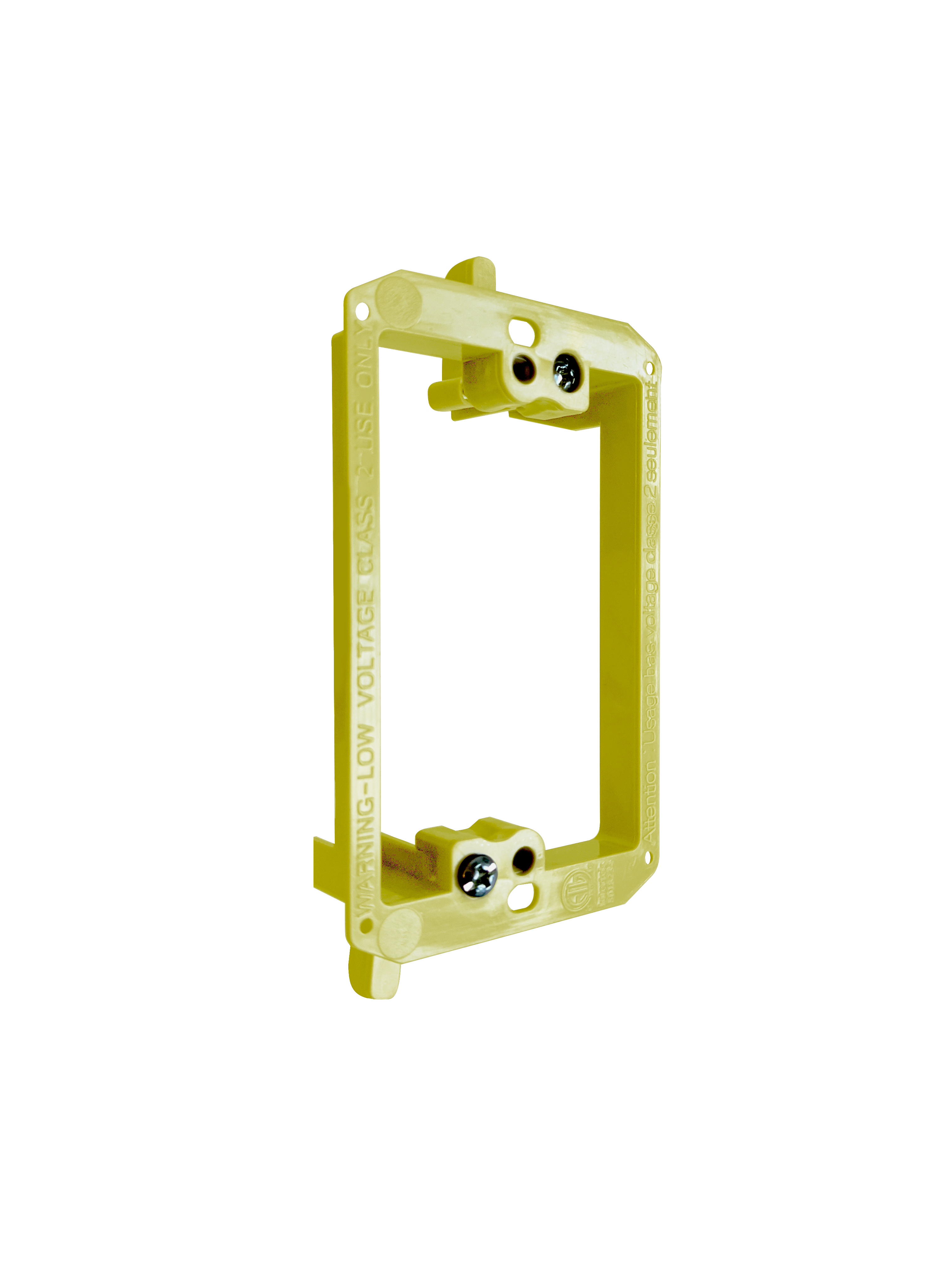 BestMounts 1-Gang Drywall Retrofit Low Voltage Mounting Bracket – Plastic Old Work Wall Plate | BVMLV1