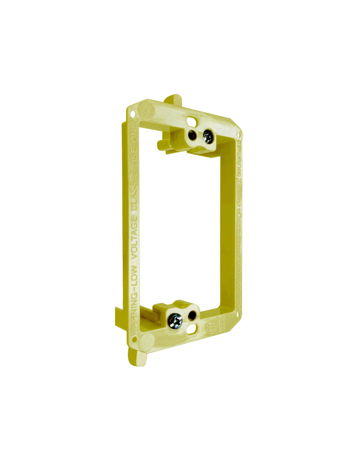 BestMounts 1-Gang Drywall Retrofit Low Voltage Mounting Bracket – Plastic Old Work Wall Plate | BVMLV1