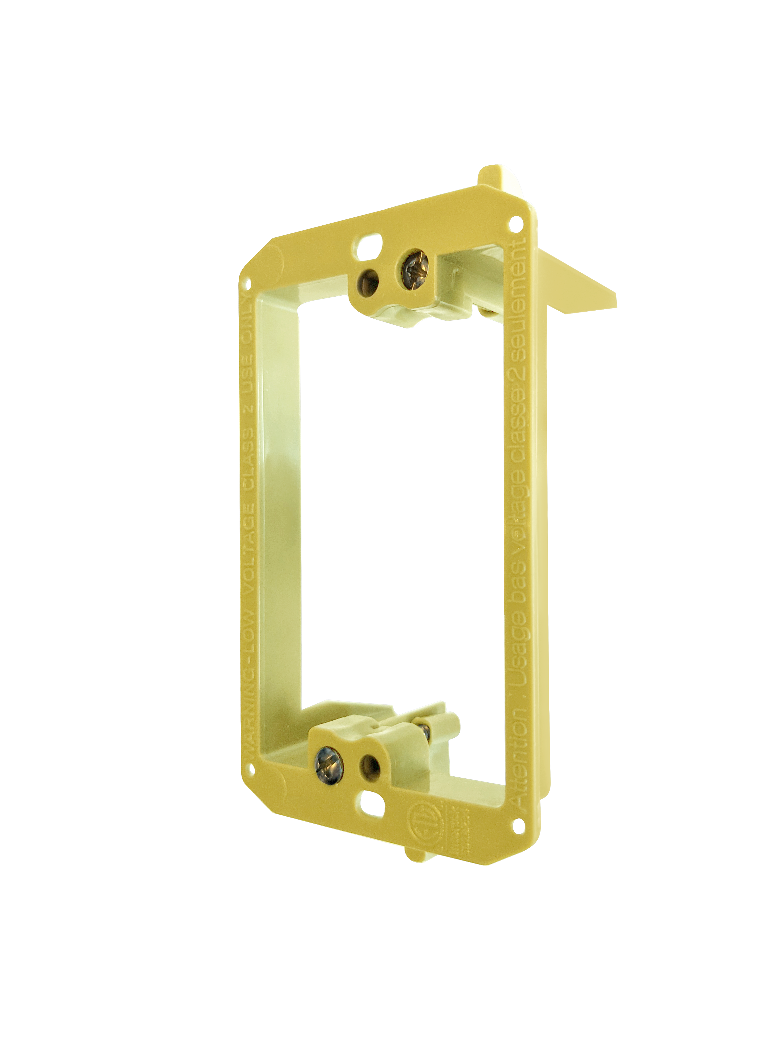 BestMounts 1-Gang Drywall Retrofit Low Voltage Mounting Bracket – Plastic Old Work Wall Plate | BVMLV1