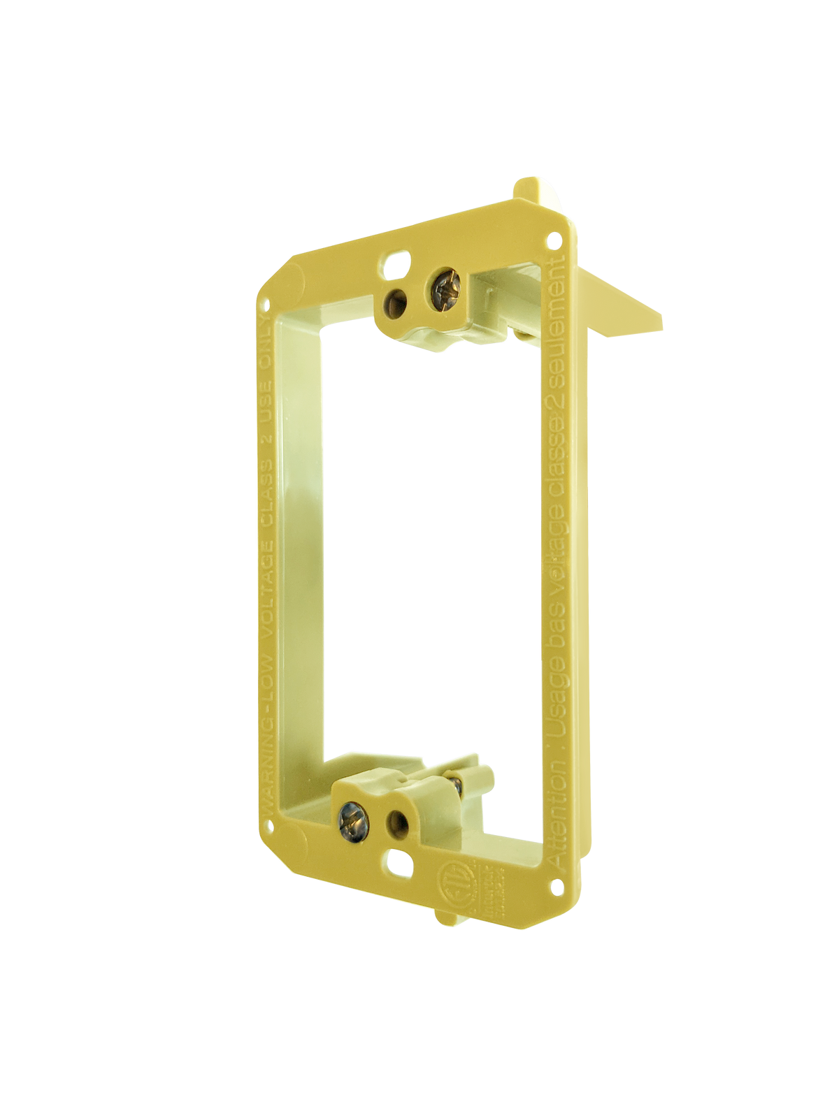 BestMounts 1-Gang Drywall Retrofit Low Voltage Mounting Bracket – Plastic Old Work Wall Plate | BVMLV1