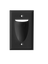 BestMounts Scoop (Outward) 1-Gang Cable Pass-Through Low Voltage Wall Plate | BWPON1